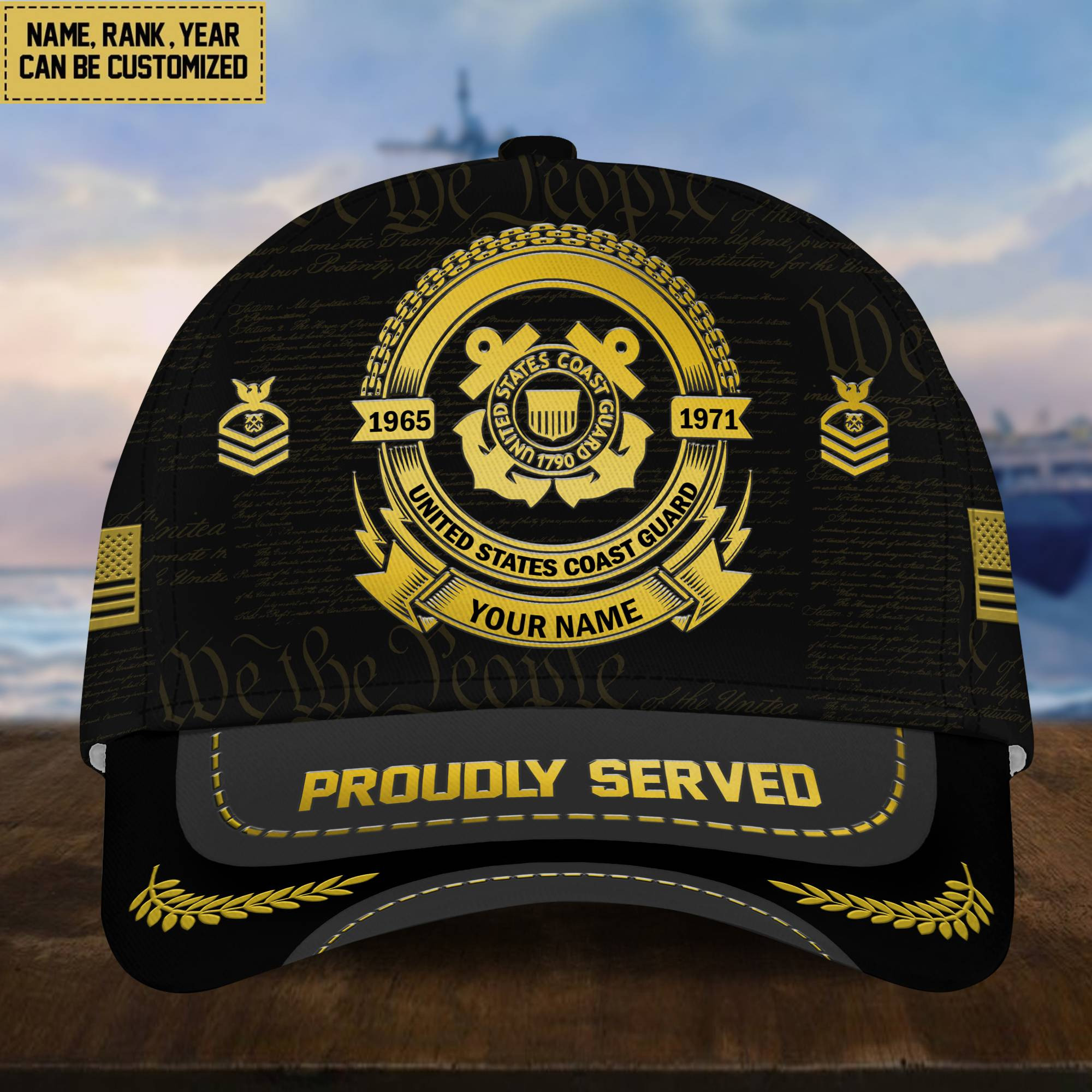 USCG Veteran Hat – Military Honor Coast Guard Cap VPVC001705