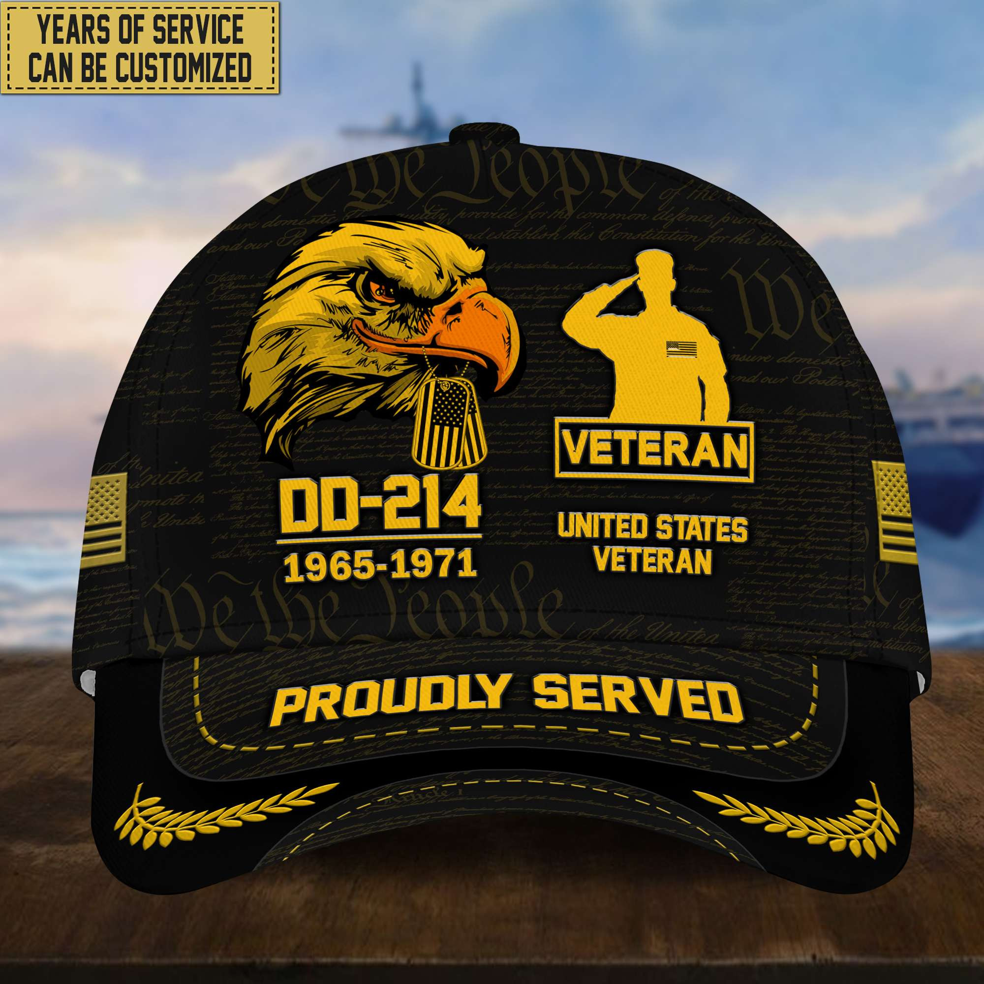 Customized US Veteran Hat – Print Cap Personalized VPVC001907