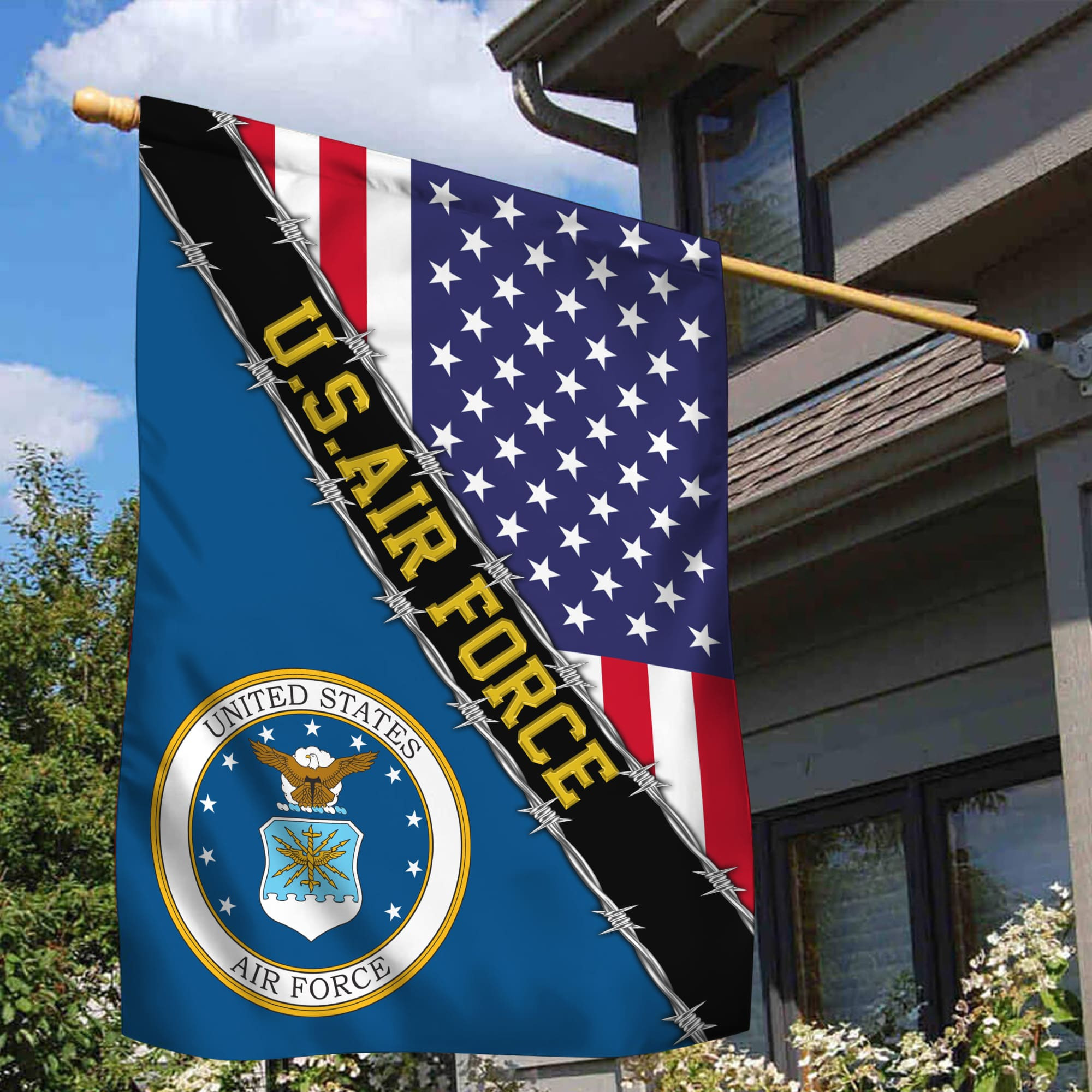USAF Garden Flag – House Flag, Gift For Veterans Day, Father’s Day, Memorial Day VPVC100504
