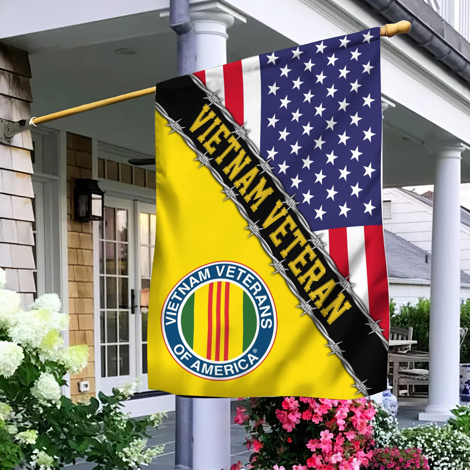 Vietnam Veteran Garden Flag – House Flag, Gift For Veterans Day, Father’s Day, Memorial Day VPVC100506