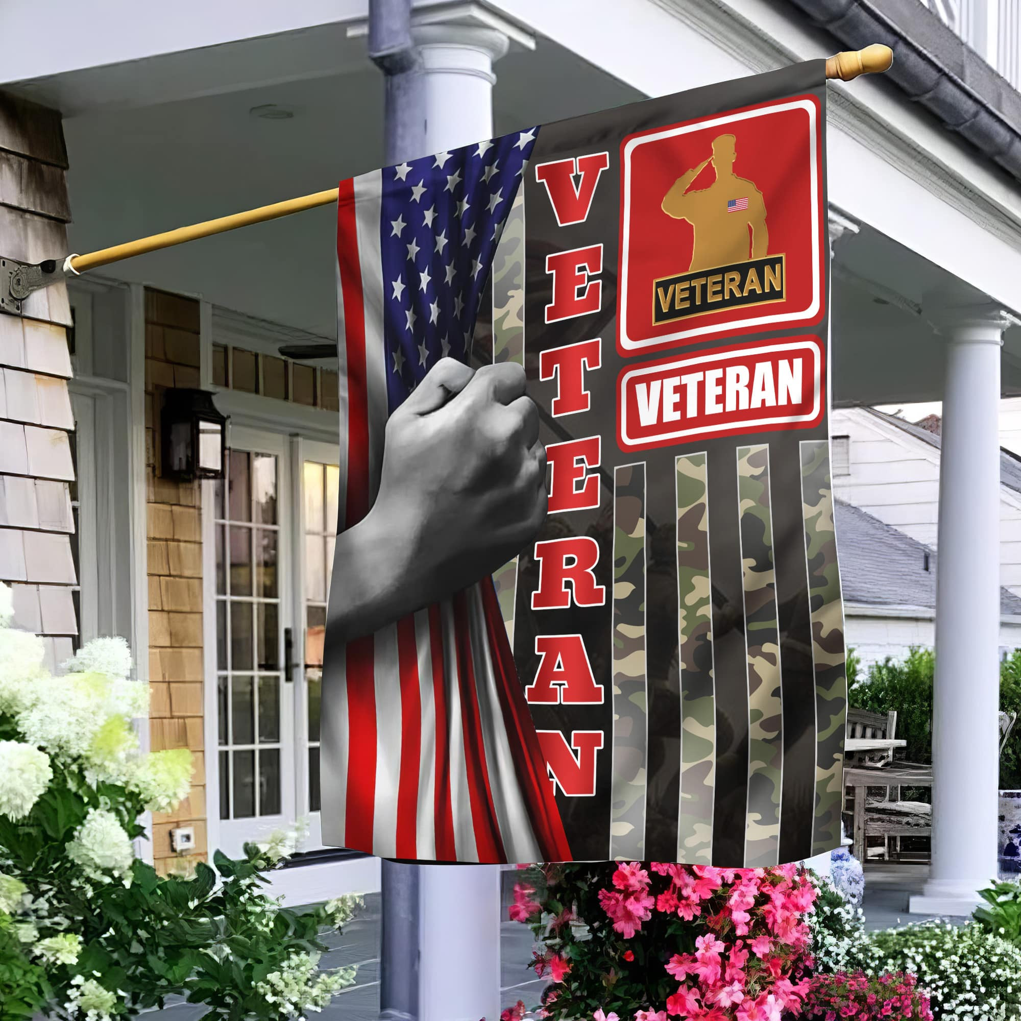 US Veteran Garden Flag – House Flag, Gift For Veterans Day, Father’s Day, Memorial Day VPVC100607