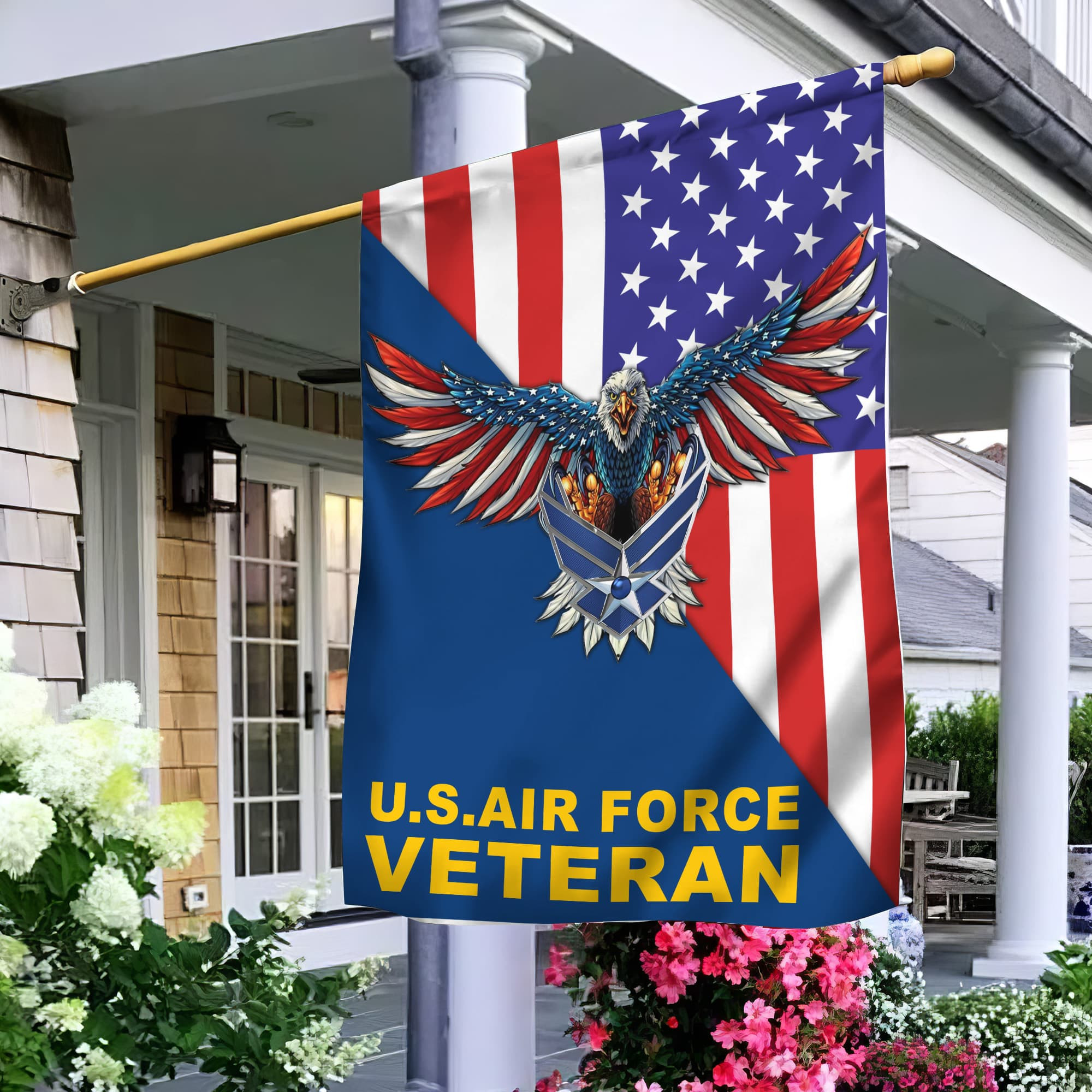 USAF Garden Flag – House Flag, Gift For Air Force Veteran VPVC100704