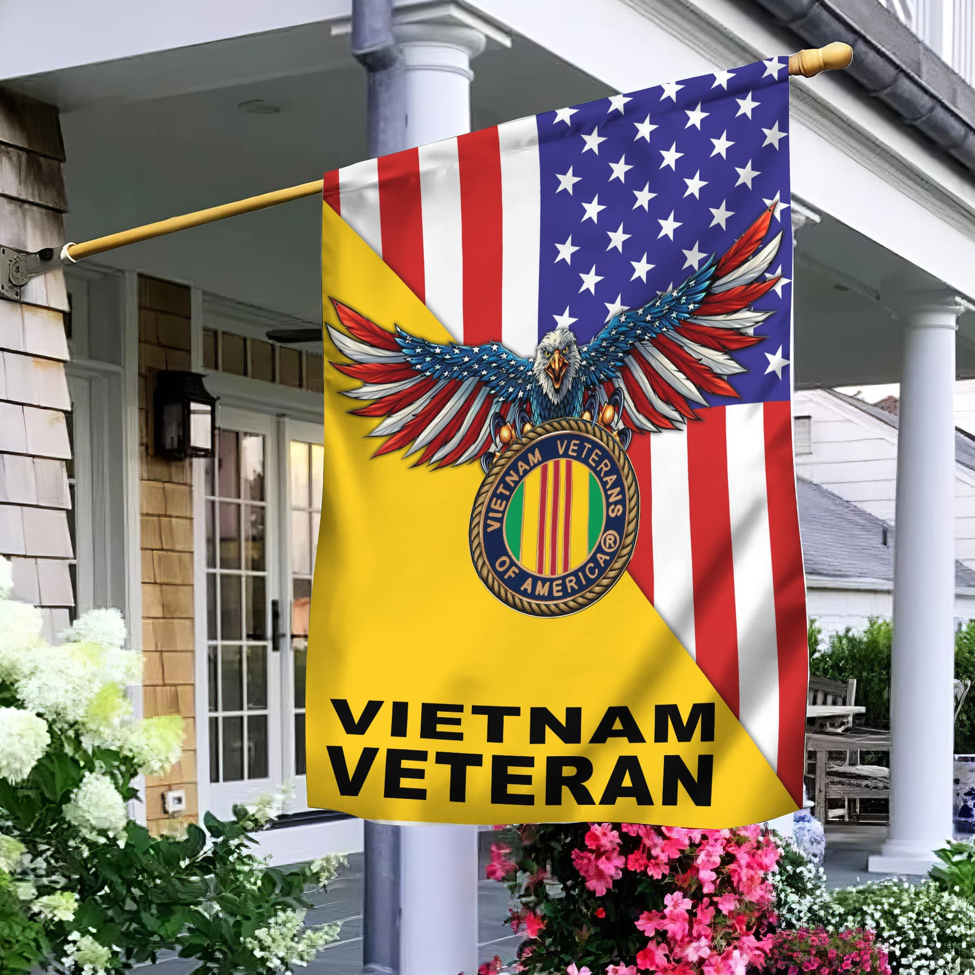 Vietnam Veteran Garden Flag – House Flag, Gift For Vietnam Veteran VPVC100706