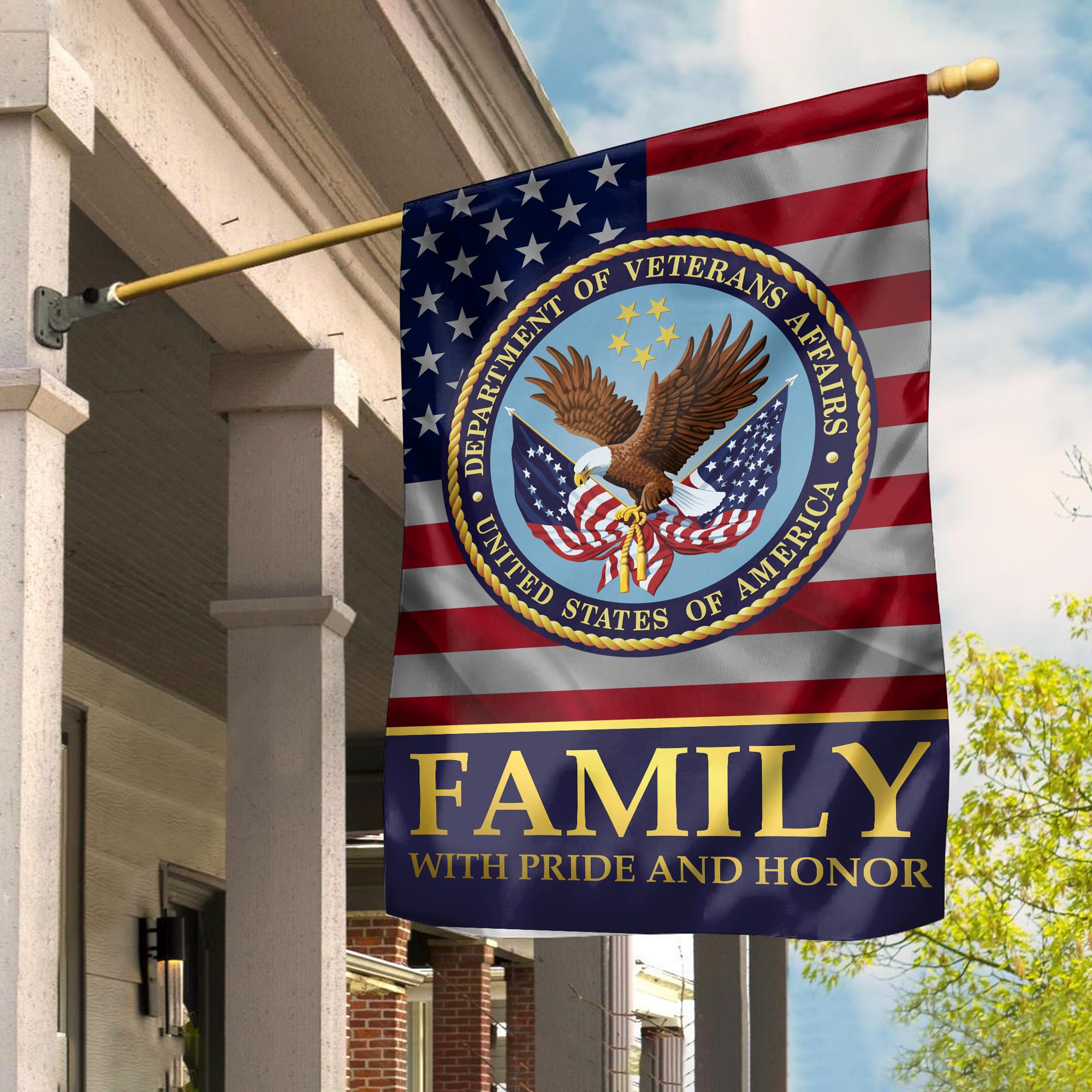 US Veteran Garden Flag – House Flag, Veteran Family With Pride And Honor VPVC100907