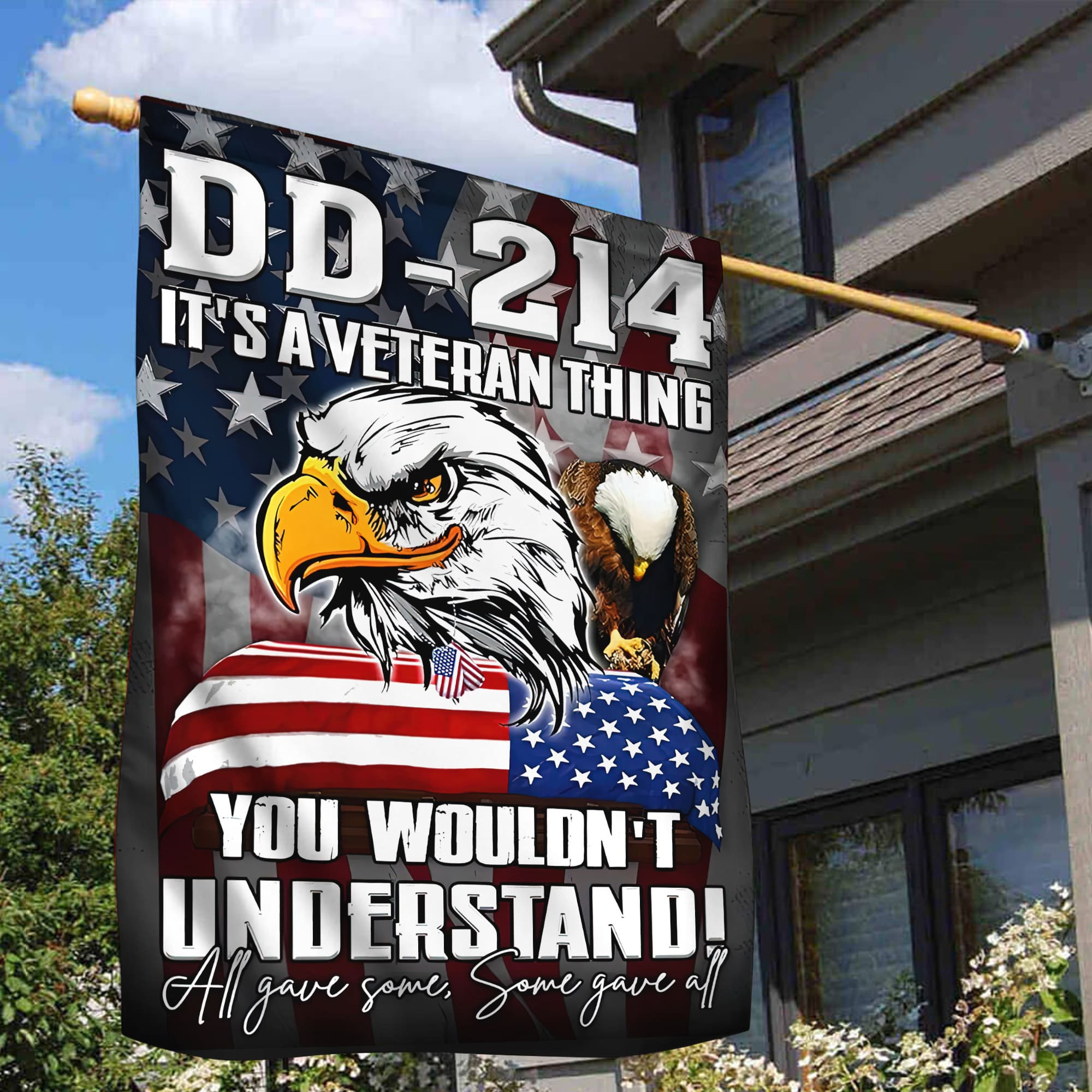 US Veteran Garden Flag – House Flag DD – 214 It Is A Veteran Thing VPVC101601