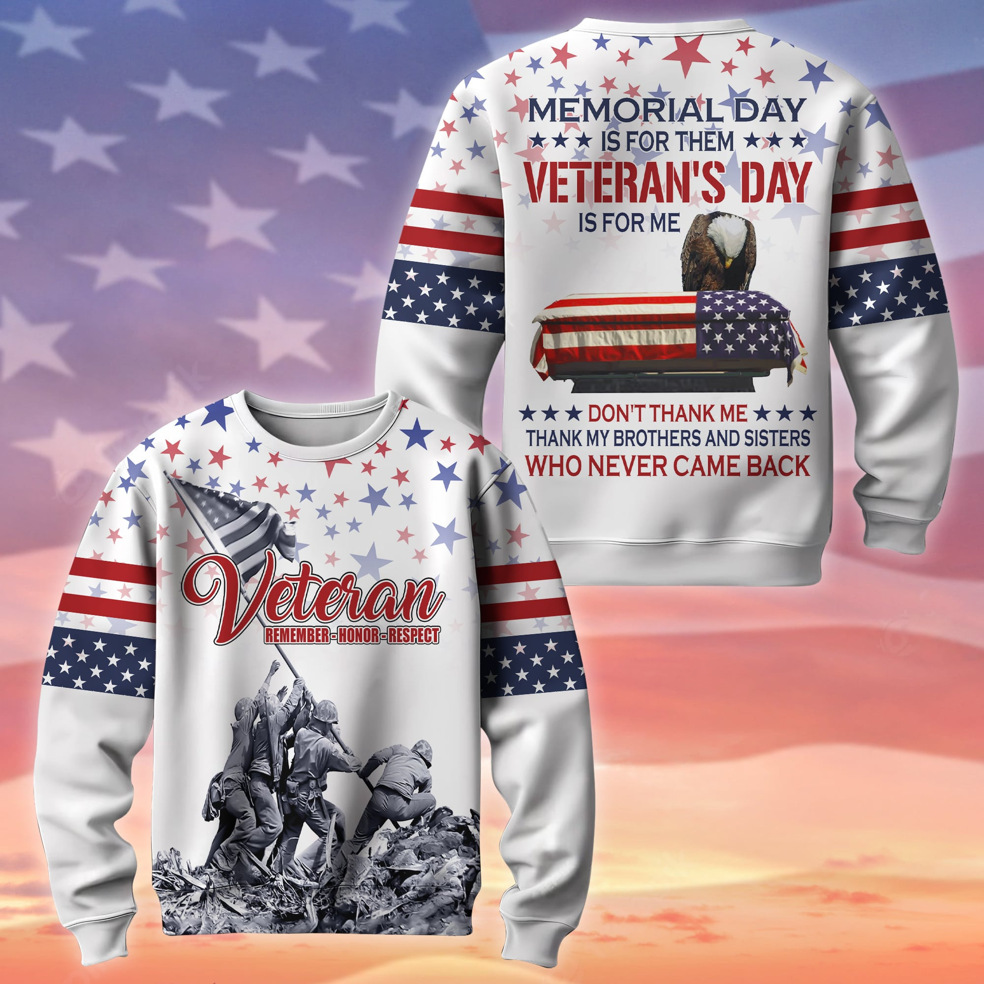 Premium Memorial Day Is For Them Veteran’s Day Is For Me Sweatshirt APVC230512