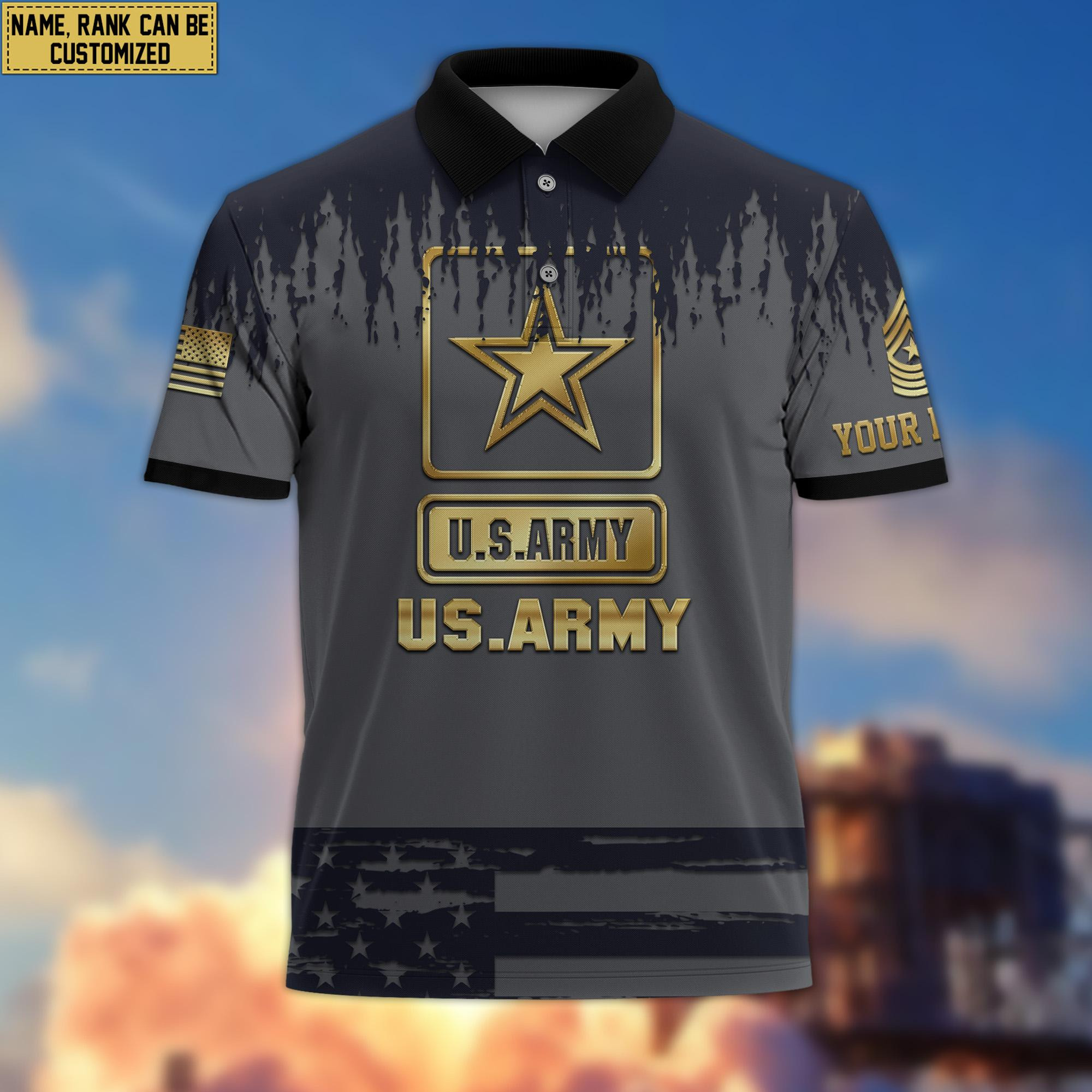 US Army Short Sleeve Polo Shirt For Men Veteran’s Day Gift VPVC200101
