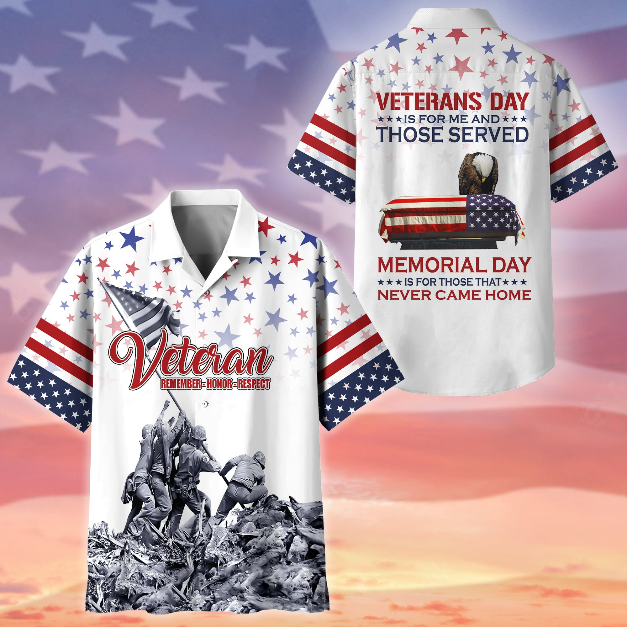 Premium Veterans Day is for me and those served. Memorial Day is for those that never came home Hawaii Shirt APVC280512