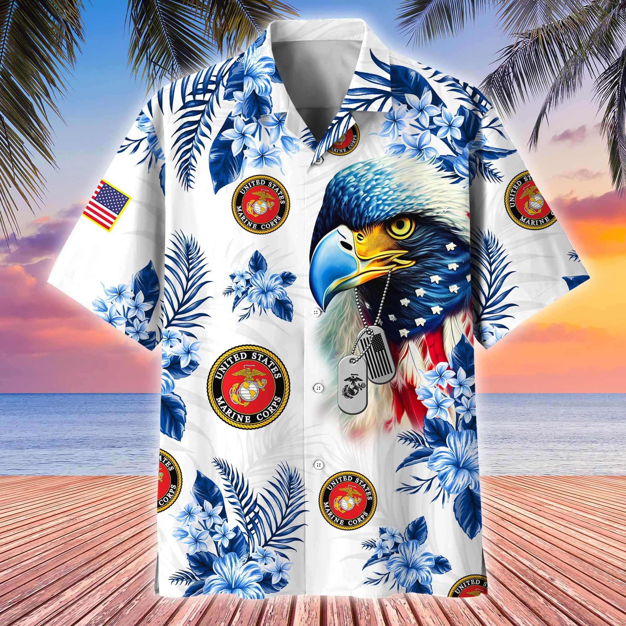 Premium USMC Veteran Hawaii Shirt APVC310510