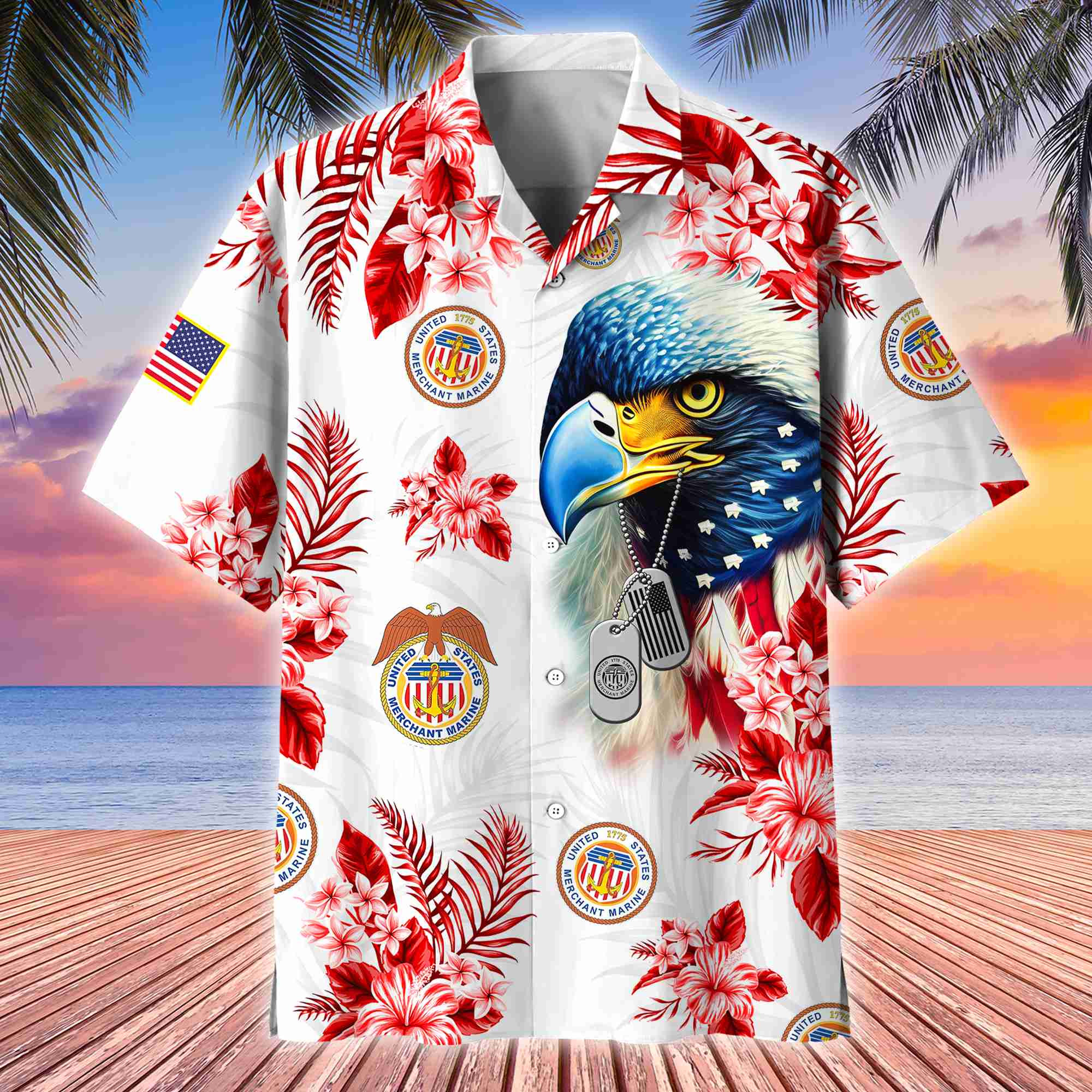 Premium US Merchant Marine Veteran Hawaii Shirt APVC310511
