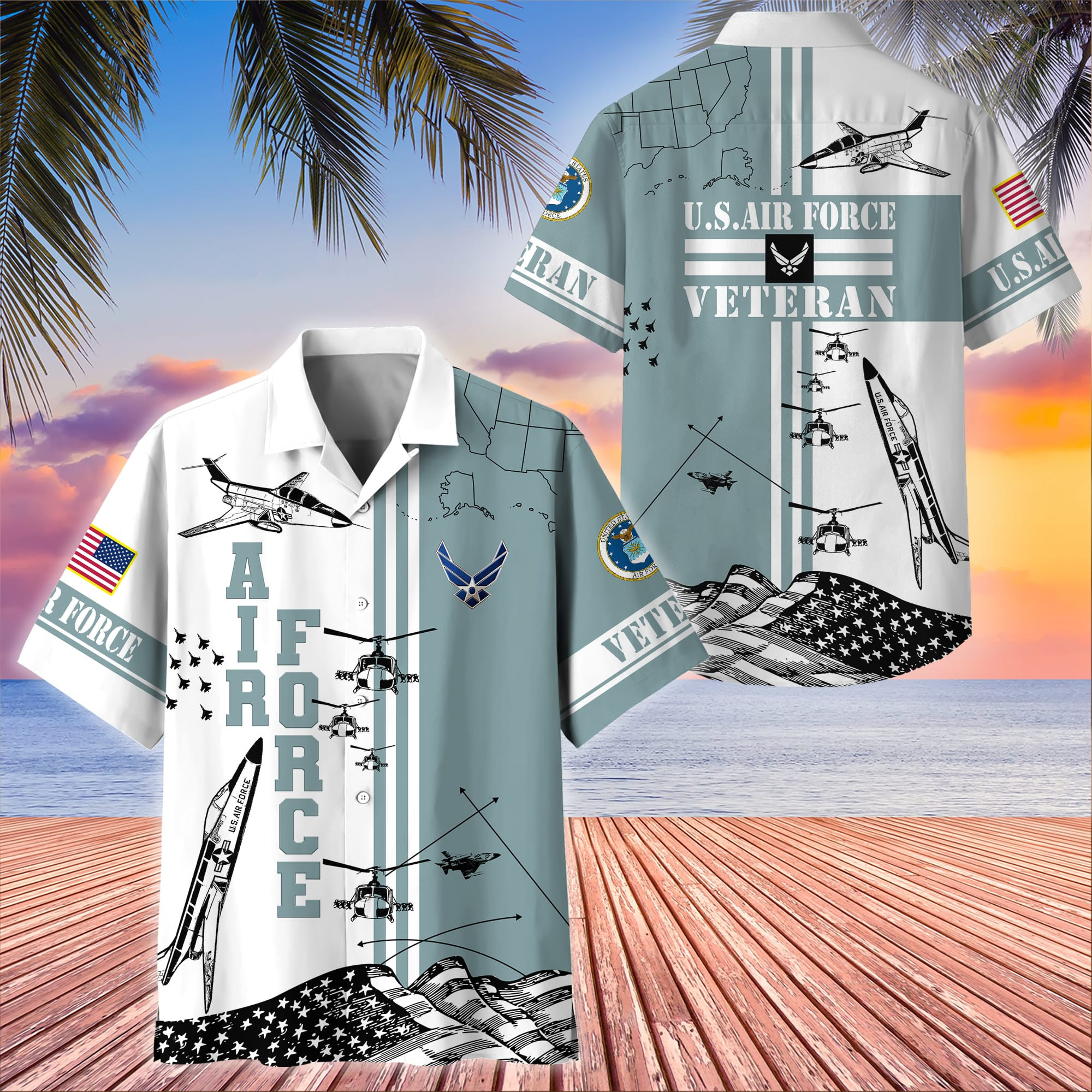Premium USAF Hawaii Shirt – Gift For Air Force Veteran APVC030614