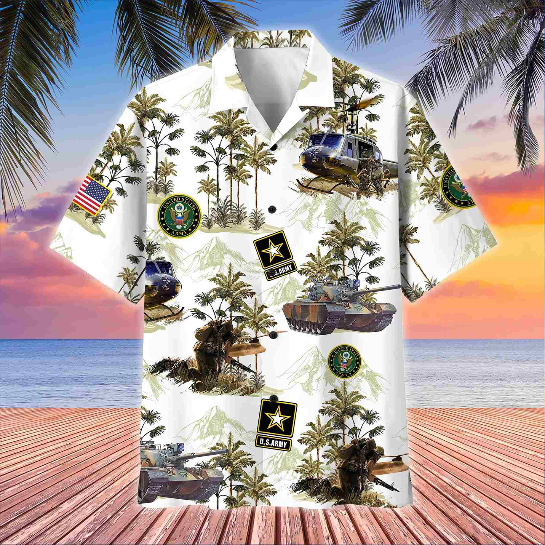 Premium American Pride US Veterans Hawaii Shirt APVC200701