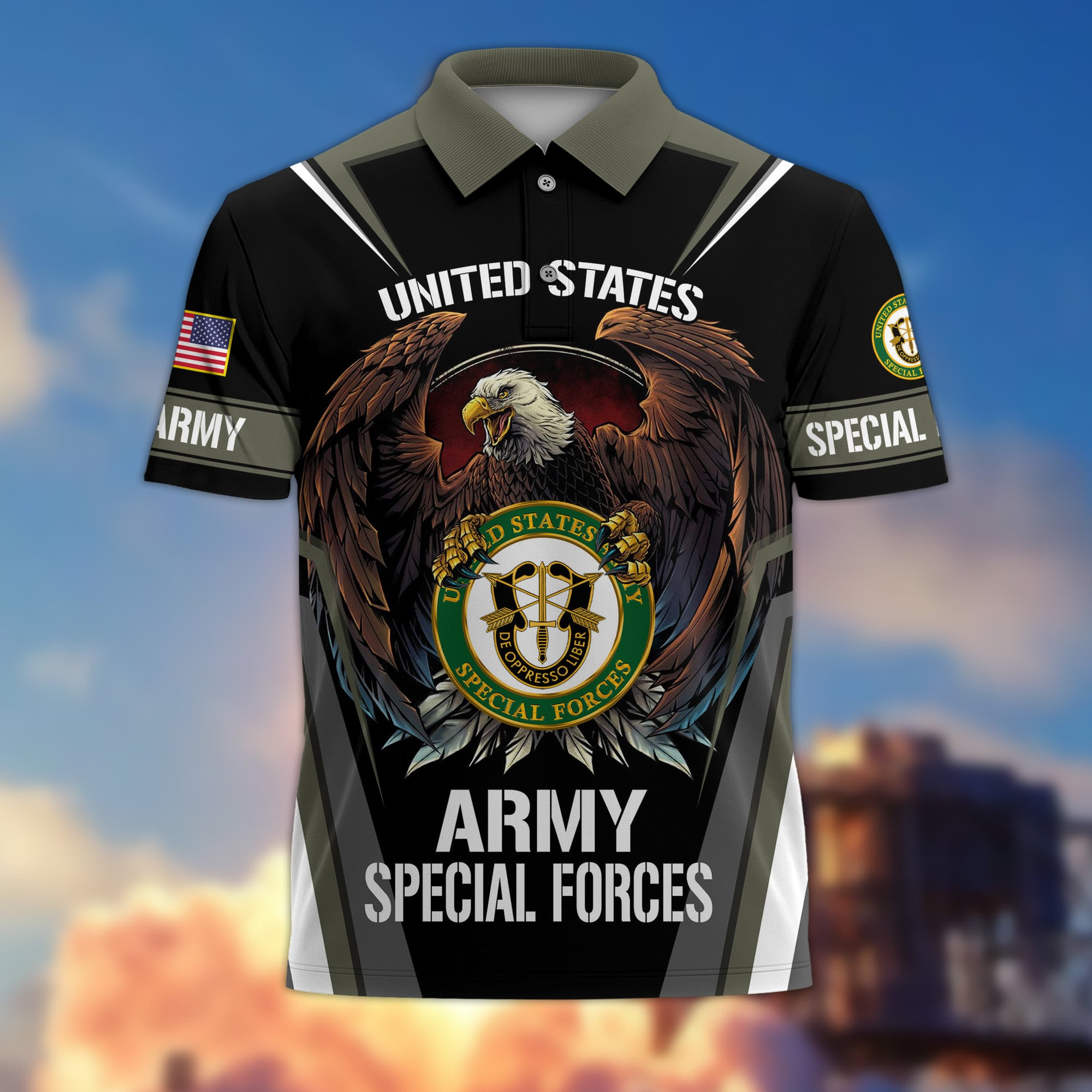 Premium United States Special Forces Polo Shirt APVC060610