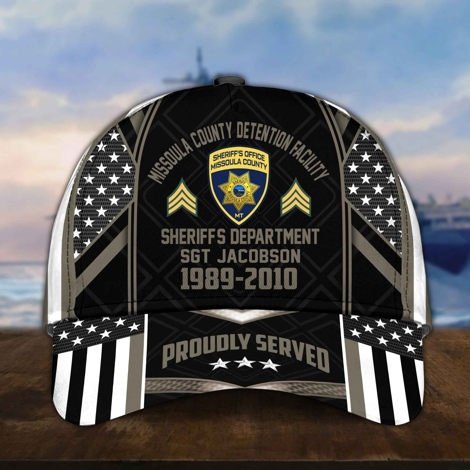 Missoula County Detention Facility Sheriff’s Department Hat – 3D Cap APVC010610