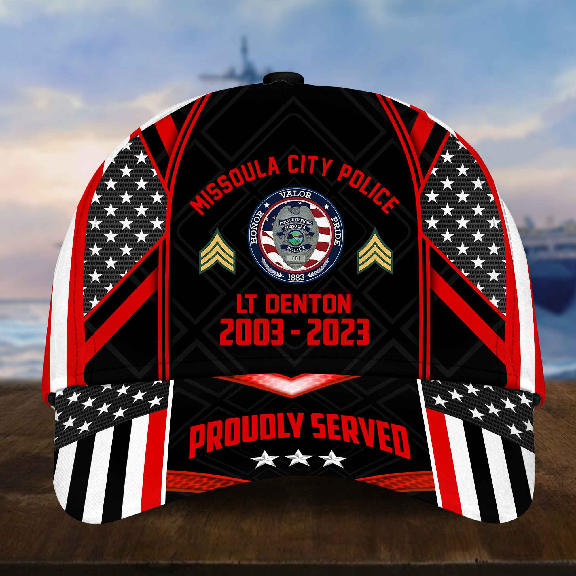 Missoula City Police Hat – 3D Cap APVC080610