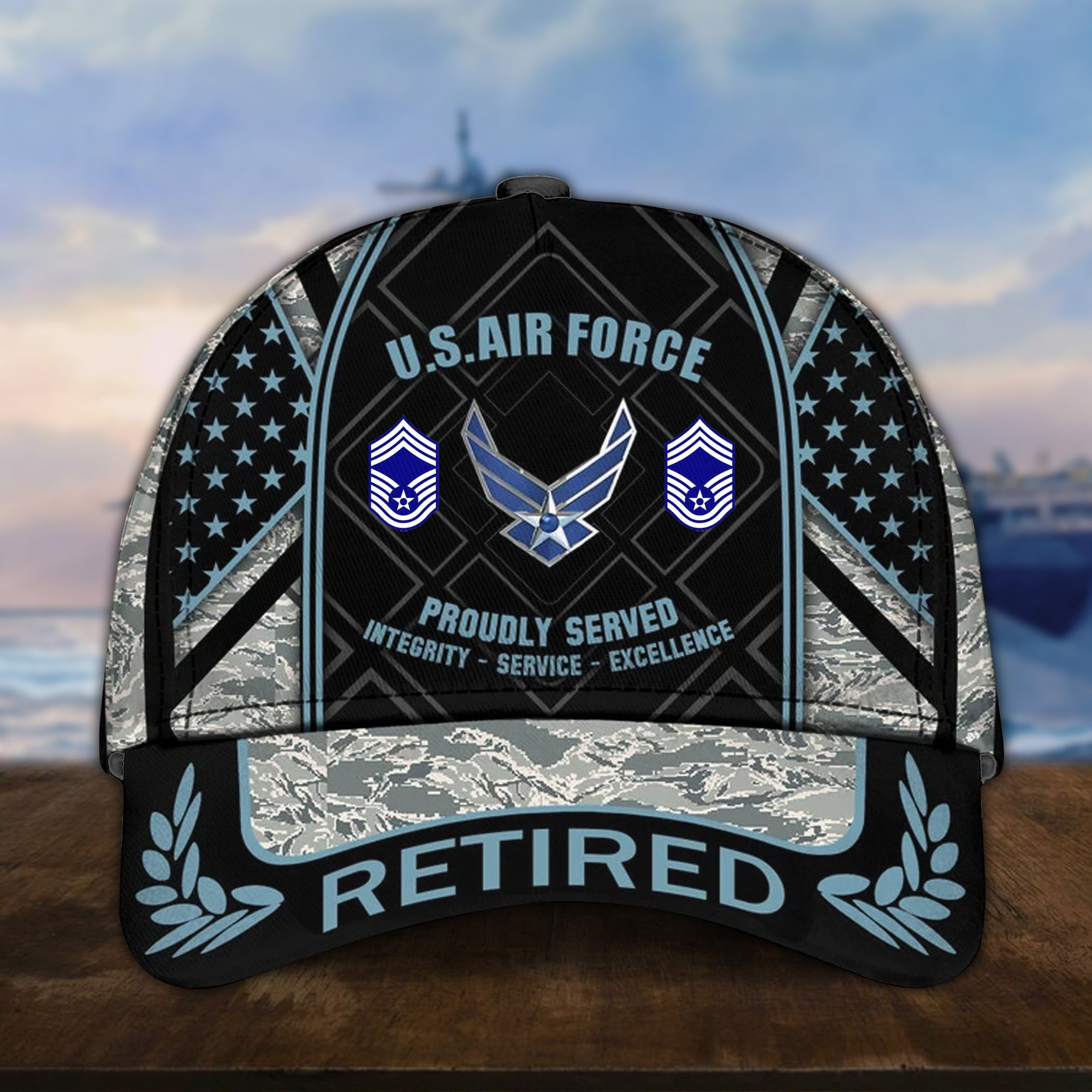 US Air Force Retired Hat – 3D Cap APVC110610