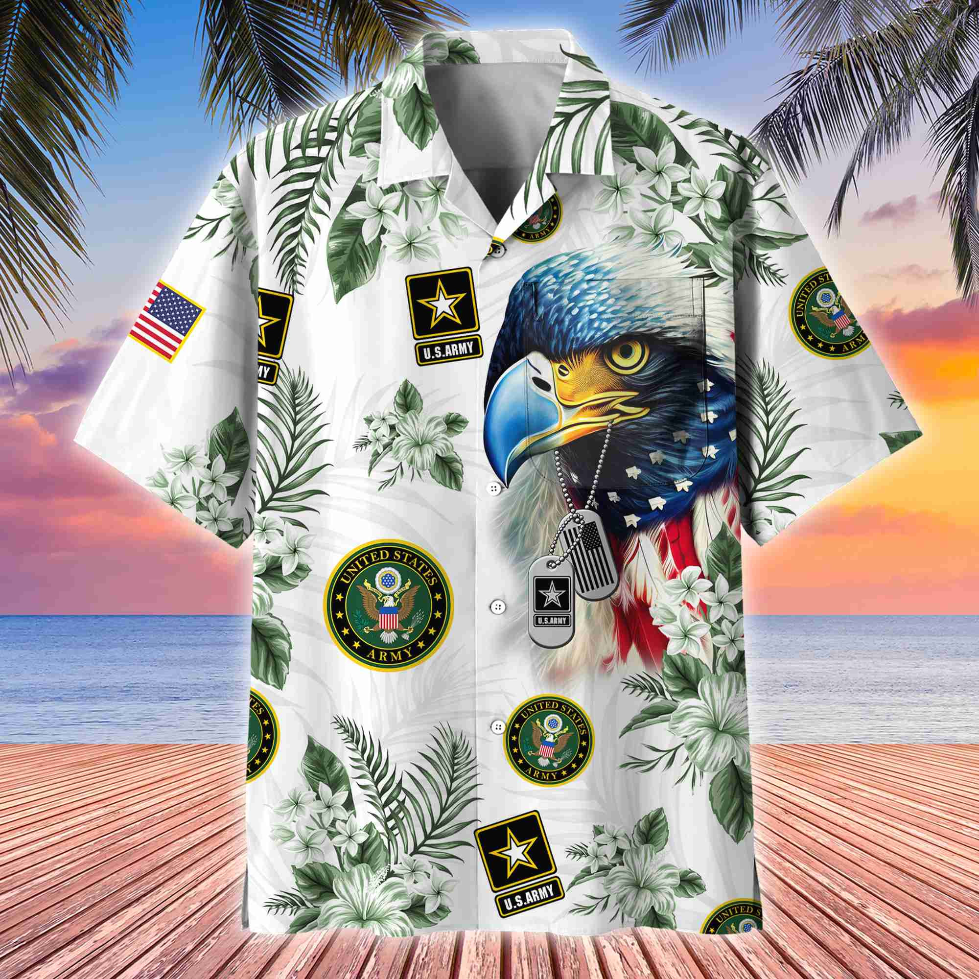 Premium US Veterans Hawaii Shirt With Pocket, Gift For Army Veteran, Navy Veteran, Marine Veteran, Air Force Veteran, Coast Guard Veteran, Vietnam Veteran, Gift For Veterans Day, Father’s Day, Independence Day APVC110611