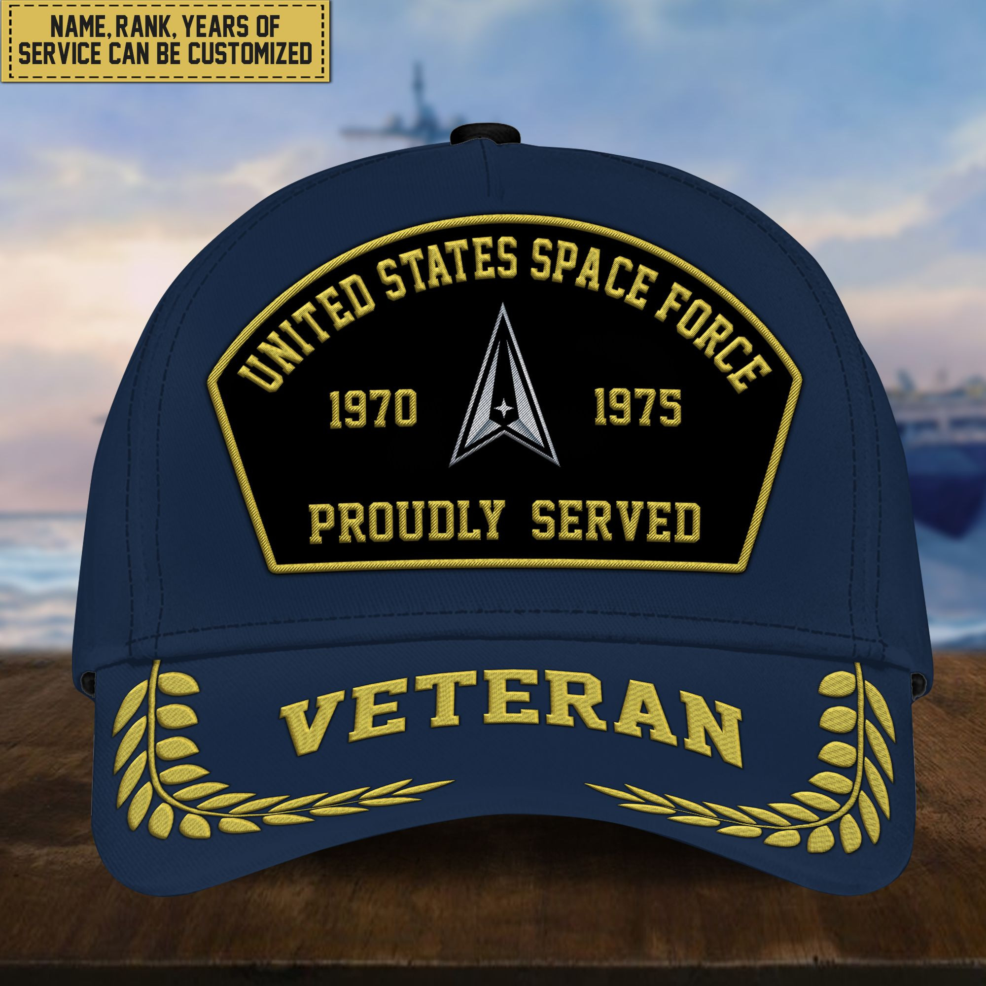Premium Custom US Veterans Embroidered Cap, Gift For Veterans Day, Father’s Day, Independence Day APVC110603