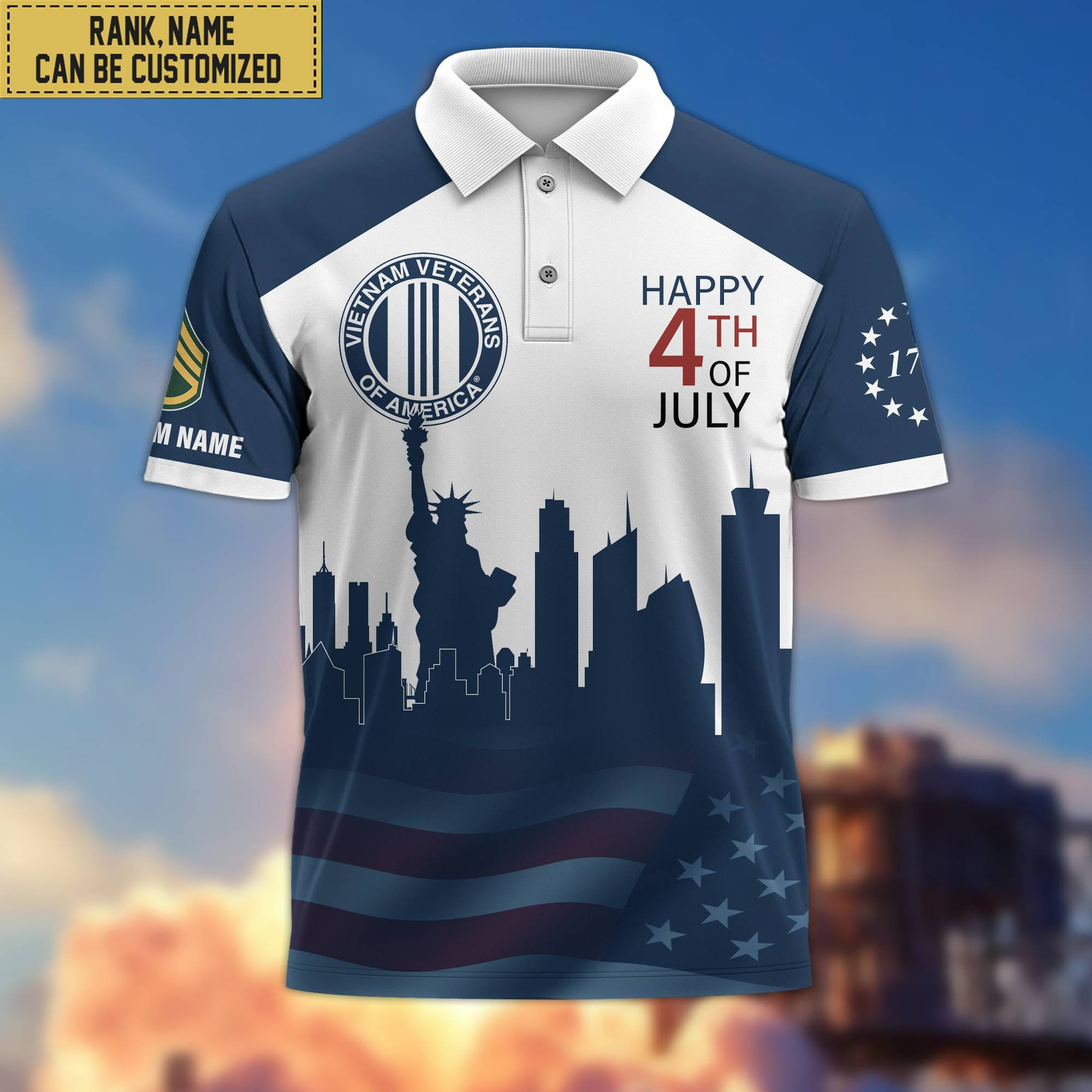 Premium Custom Vietnam Veteran Polo Shirt, Gift for Vietnam Veteran VPVC201906