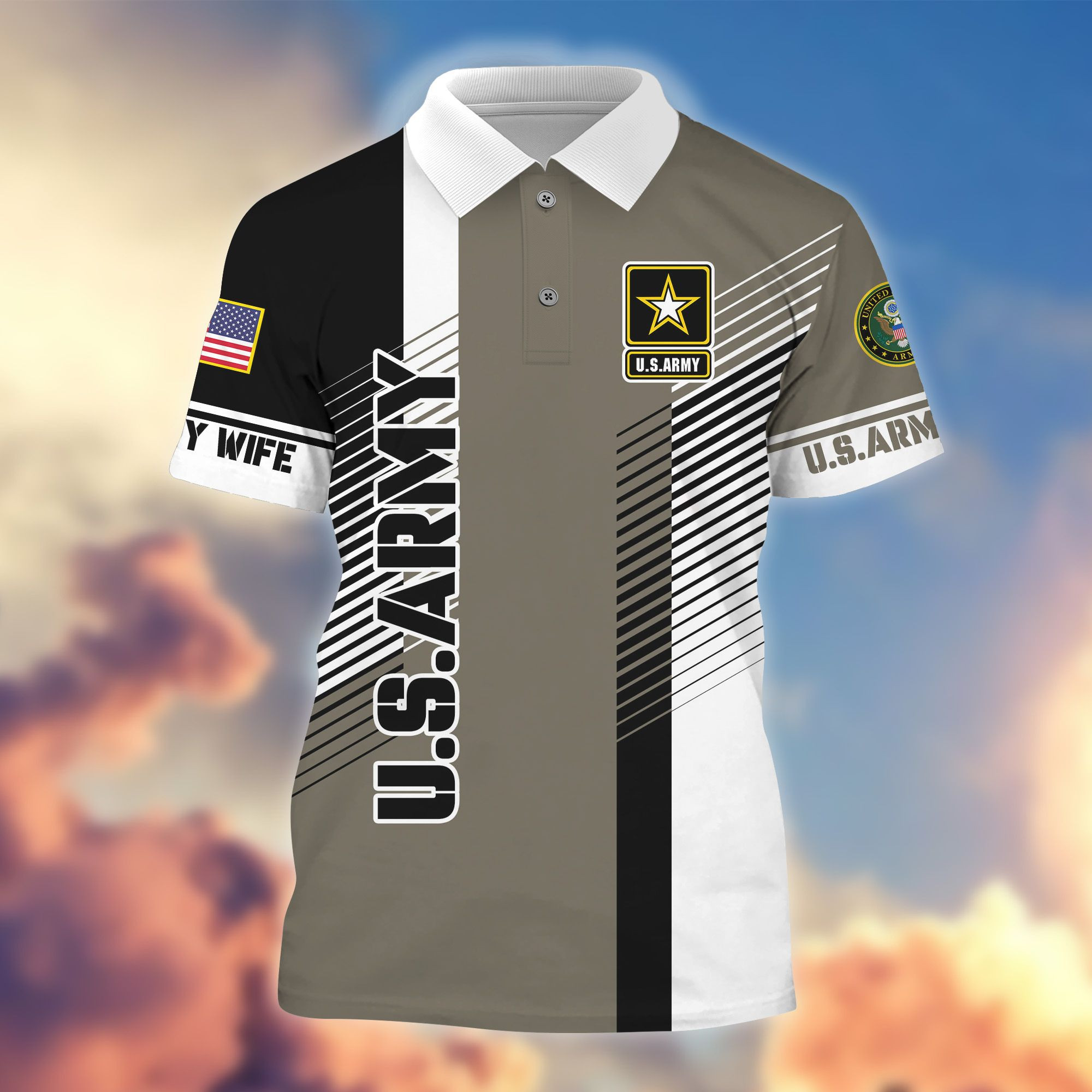 Premium Polo Shirt For Veteran’s Wife APVC180610