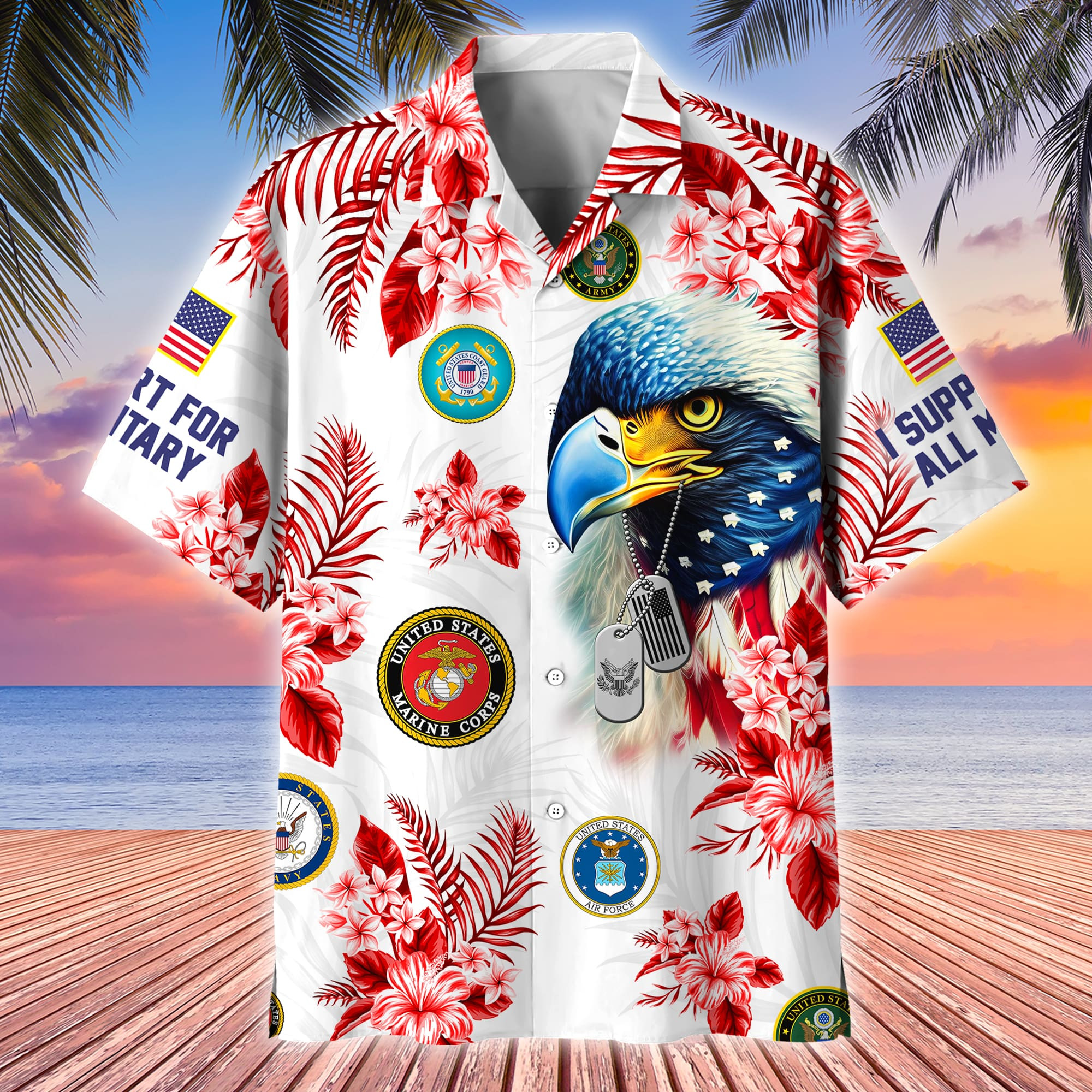 Premium I Support For All Military Hawaii Shirt APVC190610