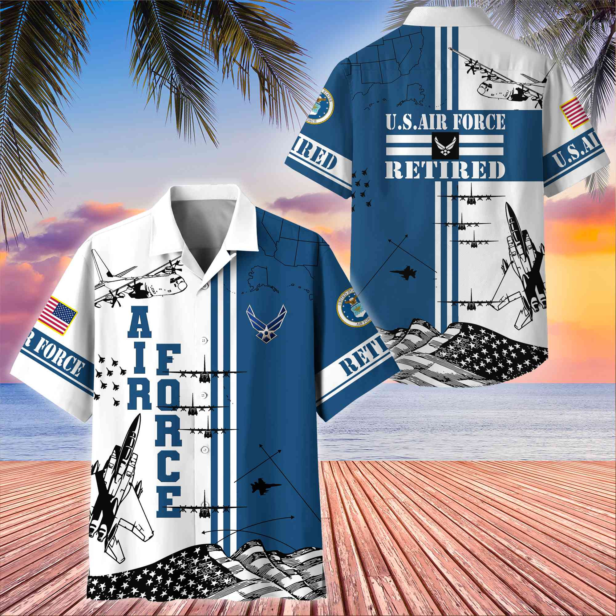 Premium US Air Force Retired Hawaii Shirt APVC190611