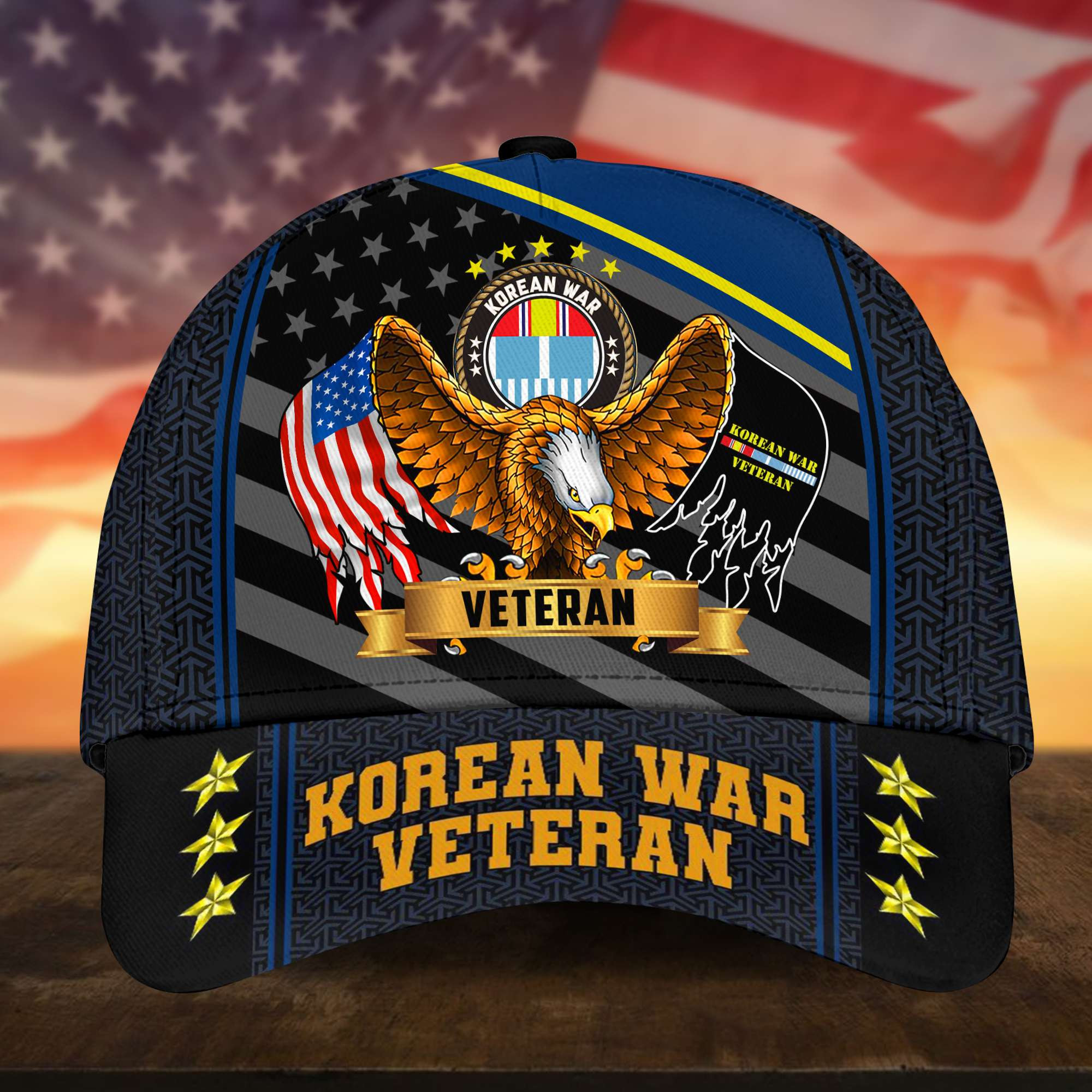 Premium US Korean War Cap, Gifts for Korean War Veteran, Hat Gifts for Dad, for Husband VPVC002710