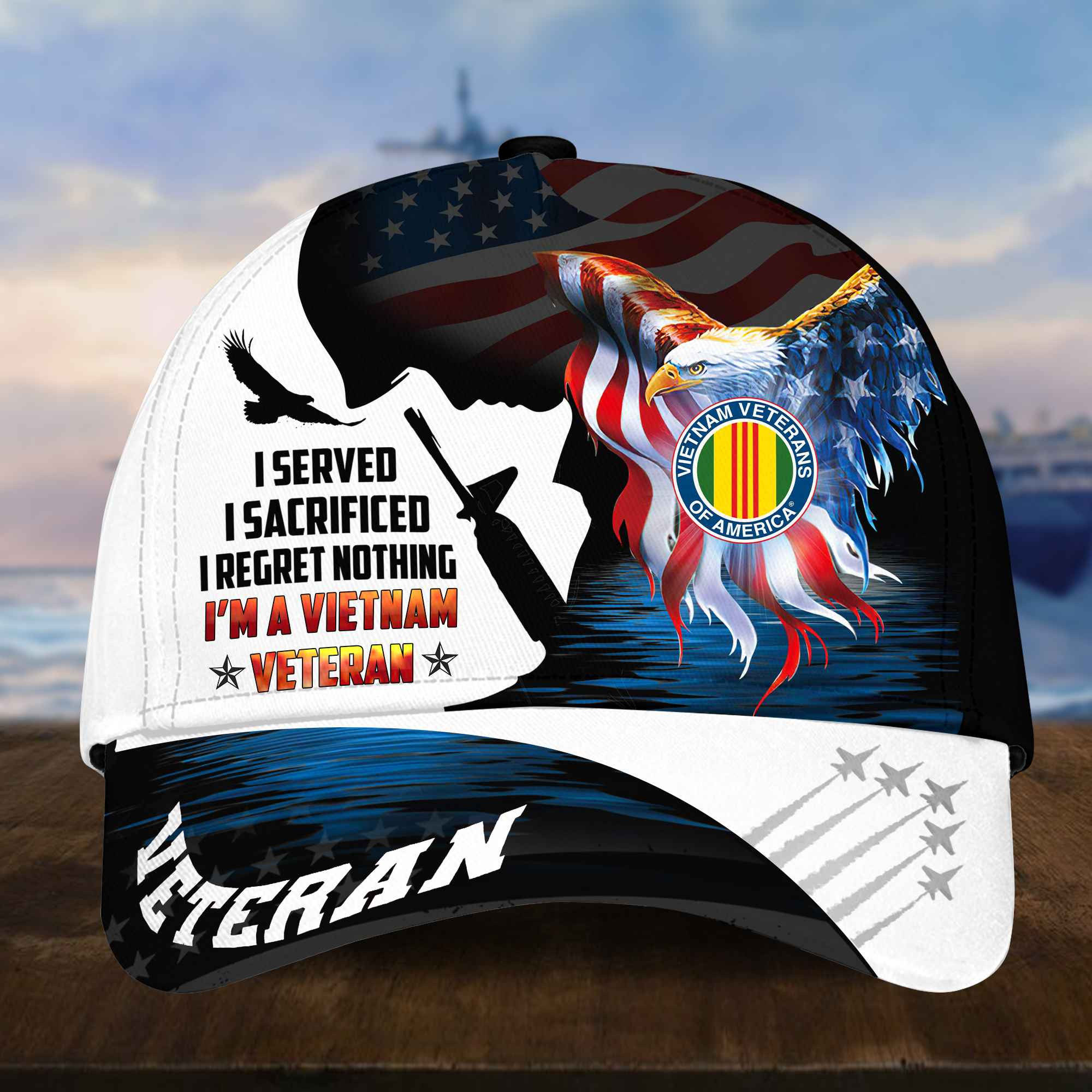 Vietnam Veteran Cap, Gifts for Vietnam Veteran, Hat Gifts for Dad, for Husband VPVC002806