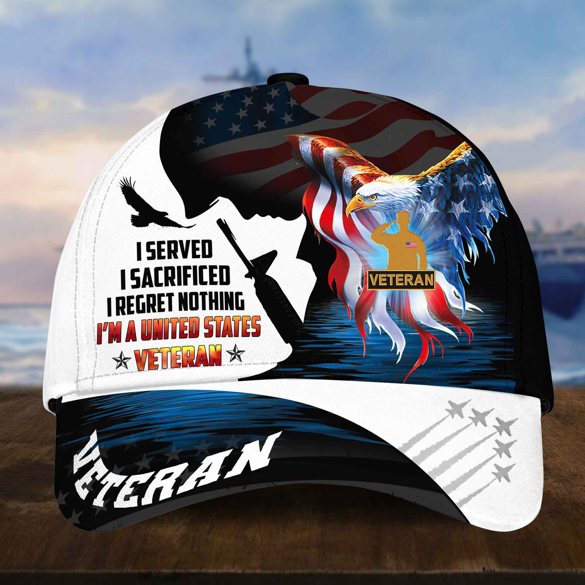 US Veteran Cap, Gifts for US Veteran, Hat Gifts for Dad, for Husband VPVC002807