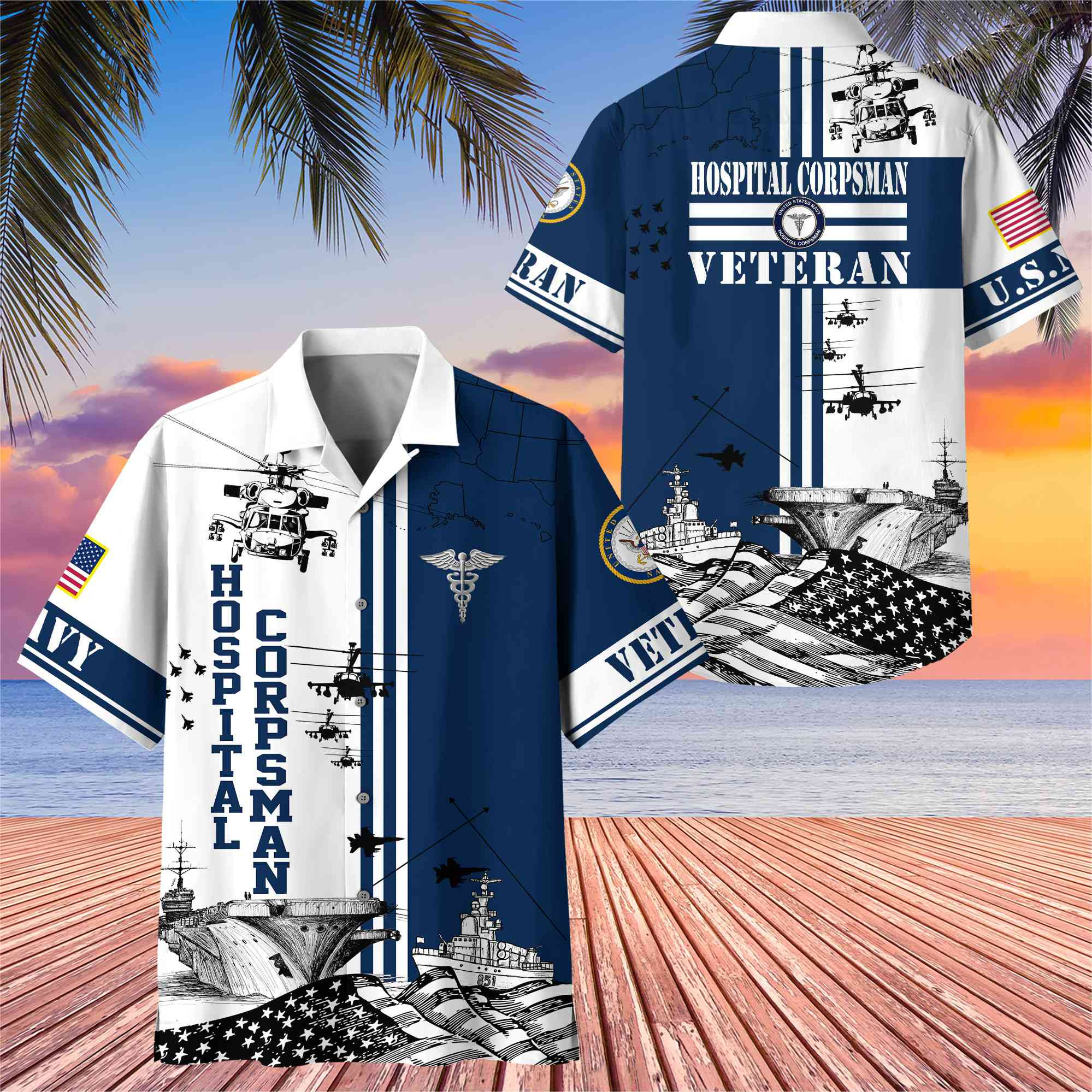 Premium Hospital Corpsman Hawaii Shirt APVC270611