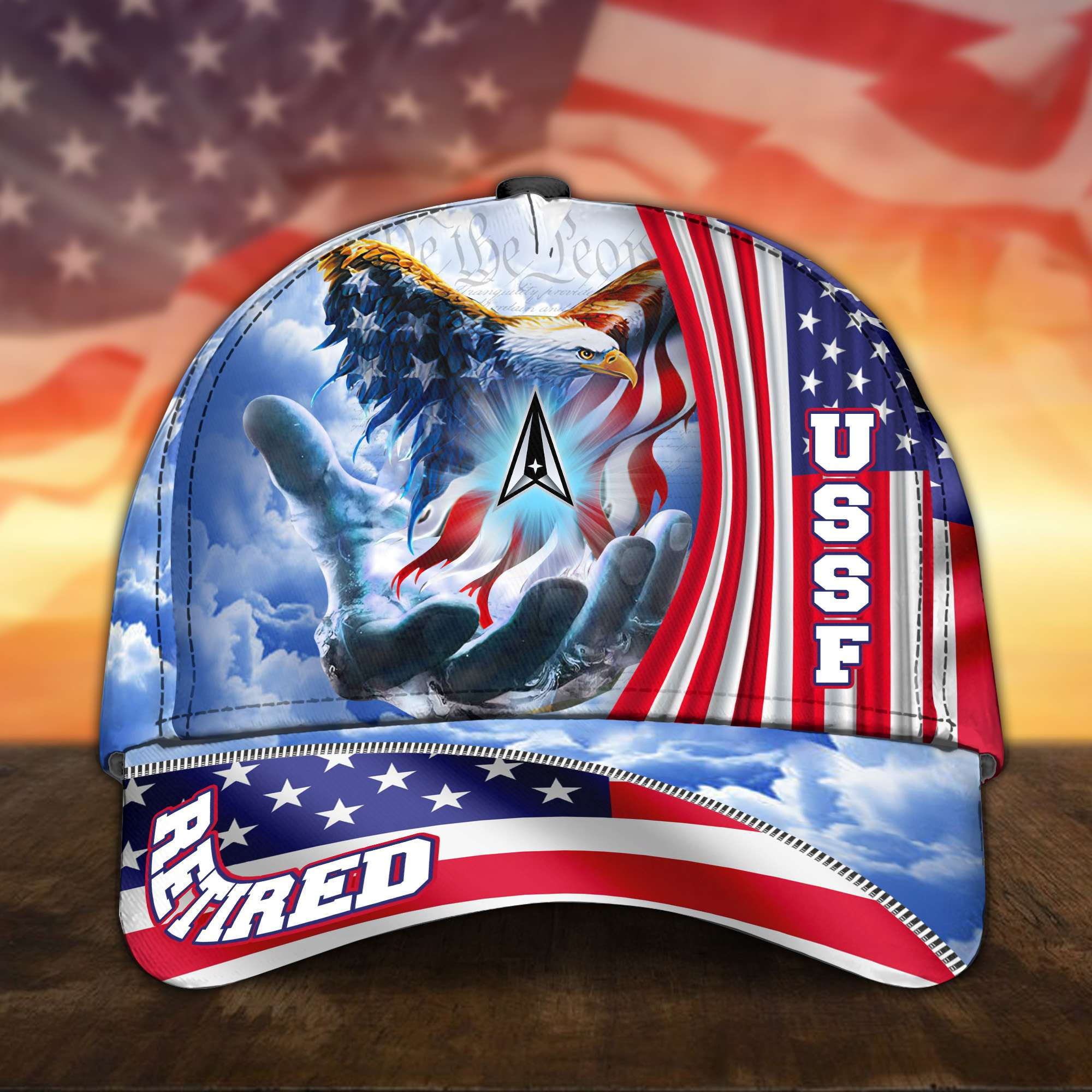 Premium US Retired Cap, Gift For Army Retired, Navy Retired, Marine Retired, Air Force Retired, CG Retired BPVC100710
