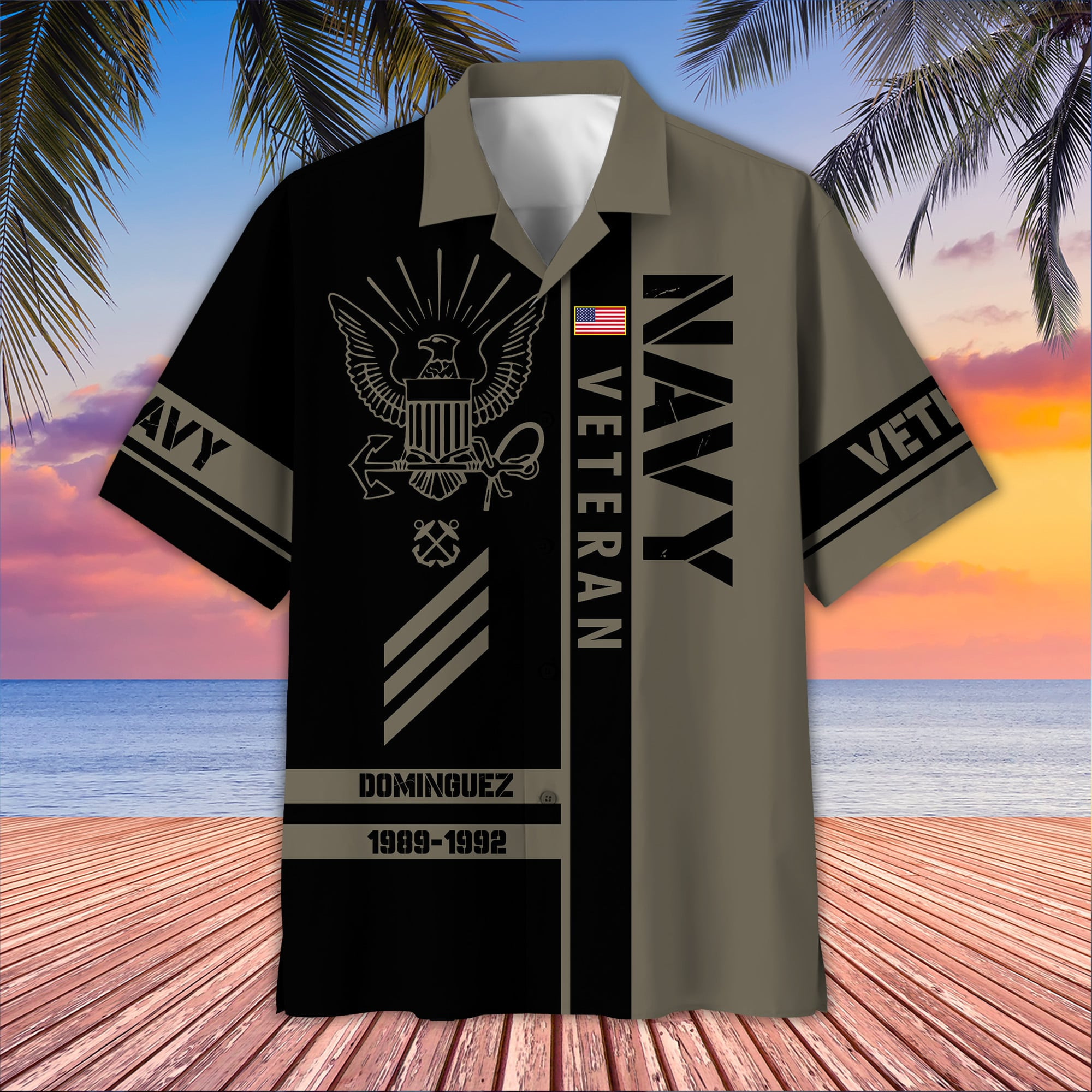 Premium US Navy Hawaii Shirt BPVC110711