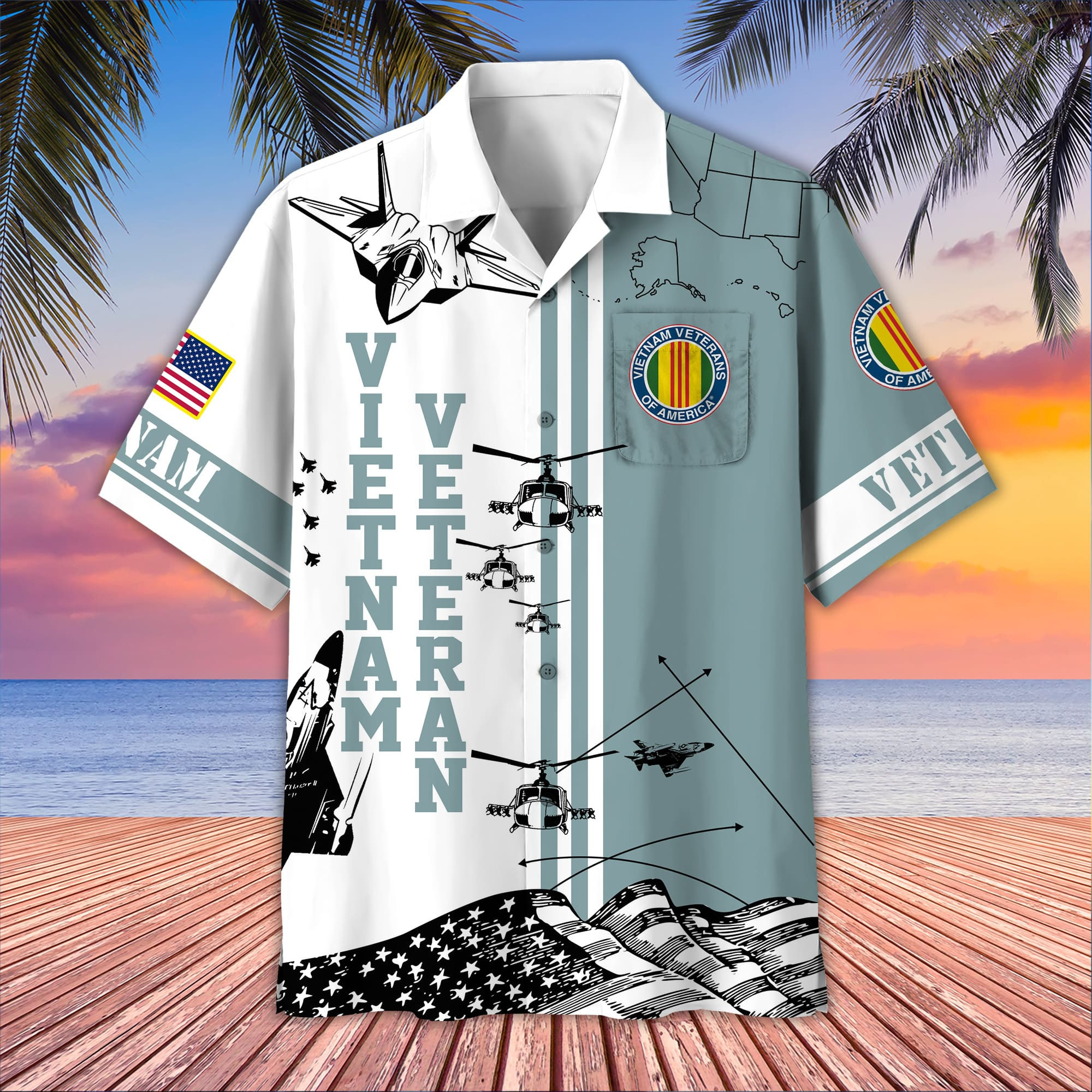 Premium Vietnam Veteran Hawaii Shirt BPVC110712