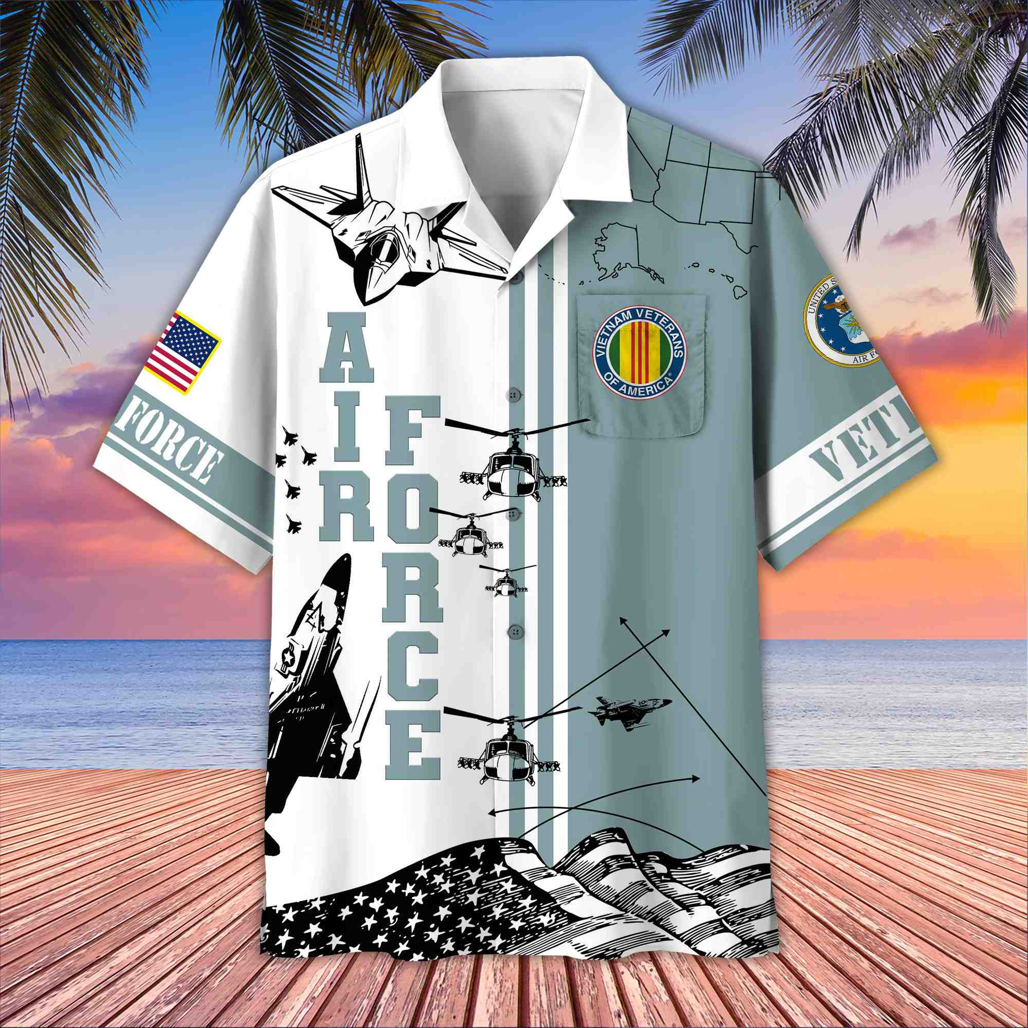 Premium USAF – Vietnam Veteran Hawaii Shirt BPVC120710