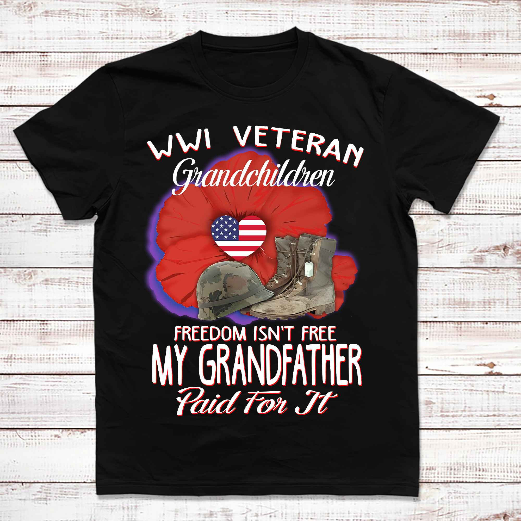 Premium Proud Grandchildren Of A Veteran T-Shirt BPVC180710