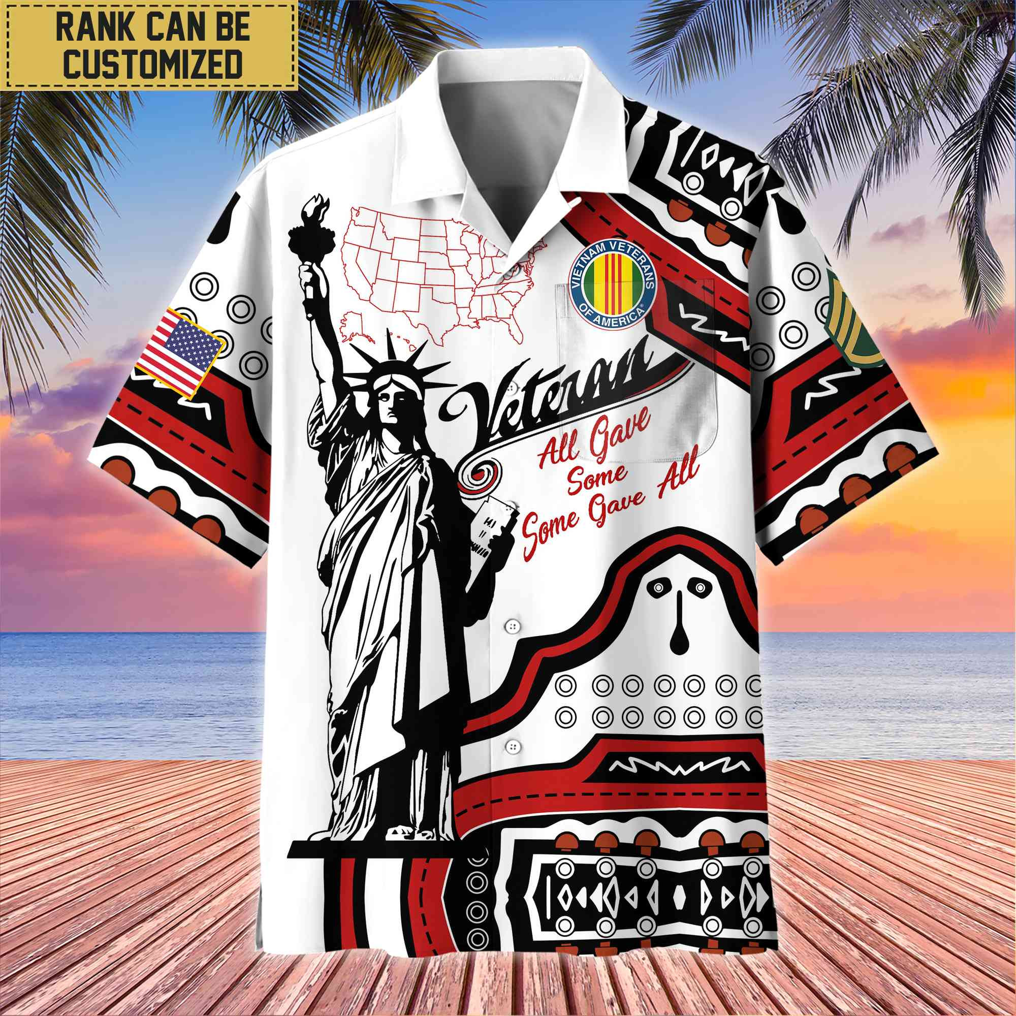 Premium Custom Vietnam Veteran Hawaii Shirt With Pocket, Gifts For Veterans Day, Father’s Day, Gifts for Vietnam Veteran VPVC400906