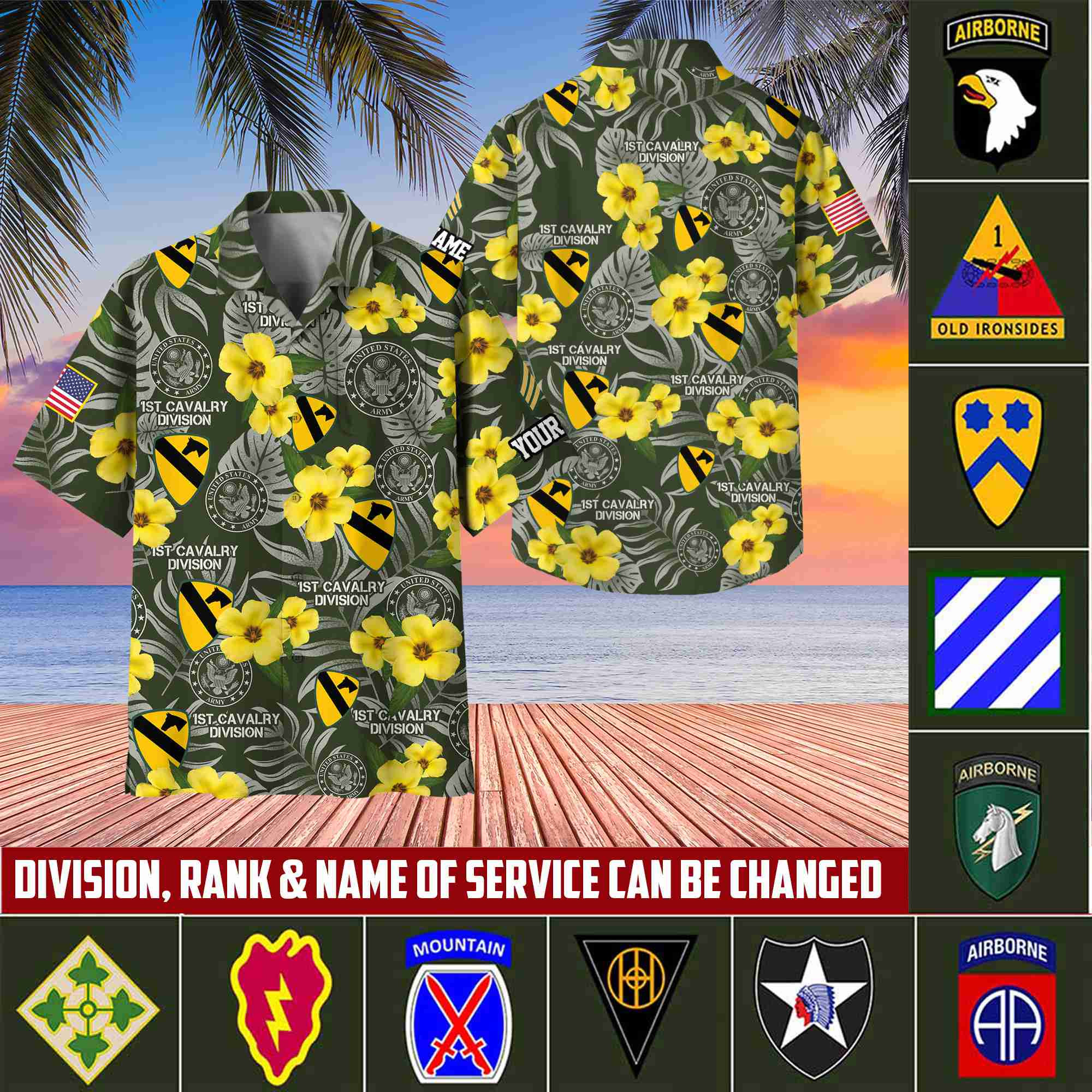US Army Hawaiian Shirt With Pocket, Custom Rank, Name, Gifts For US Veteran, Gifts For Veterans Day, Father’s Day VPVC400801