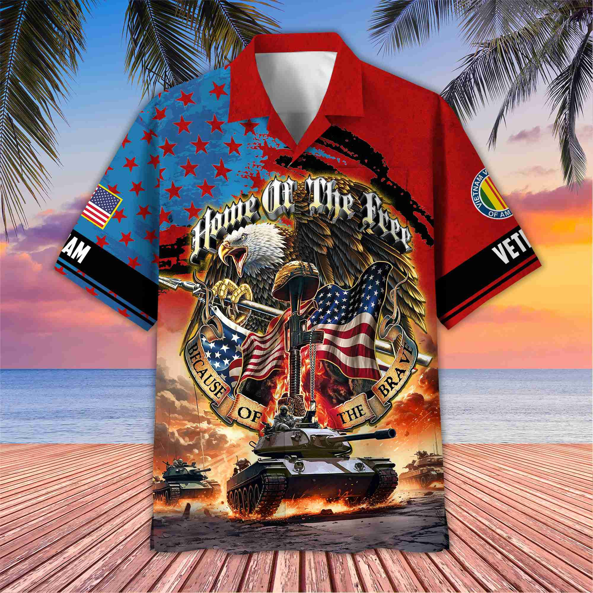 Vietnam Veteran Hawaiian Shirt With Pocket, Gifts For Dad, For Husband, Gifts For Vietnam Veteran VPVC402906