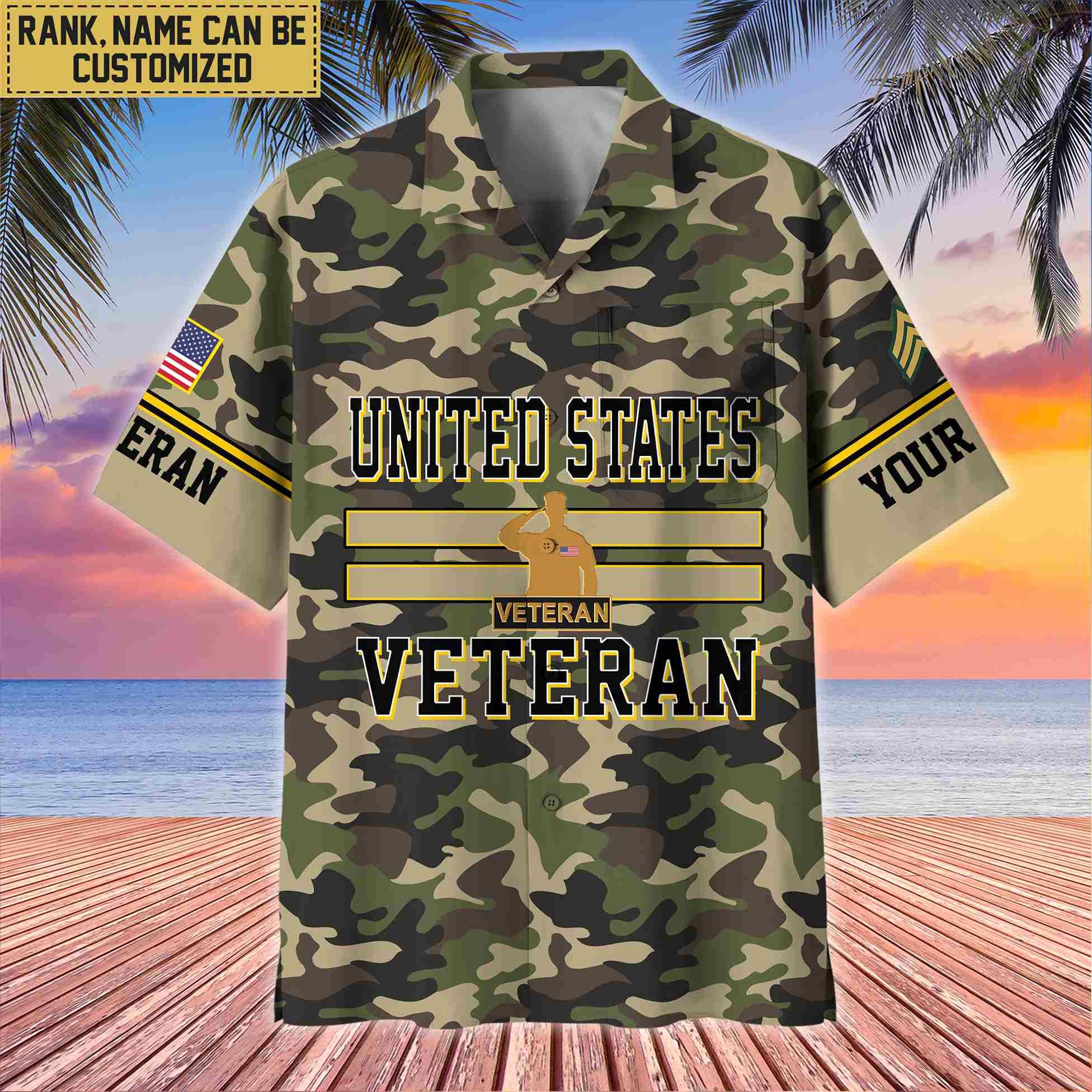 US Veteran Hawaiian Shirt With Pocket, Gifts For Dad, For Husband, Gifts For US Veteran VPVC403607