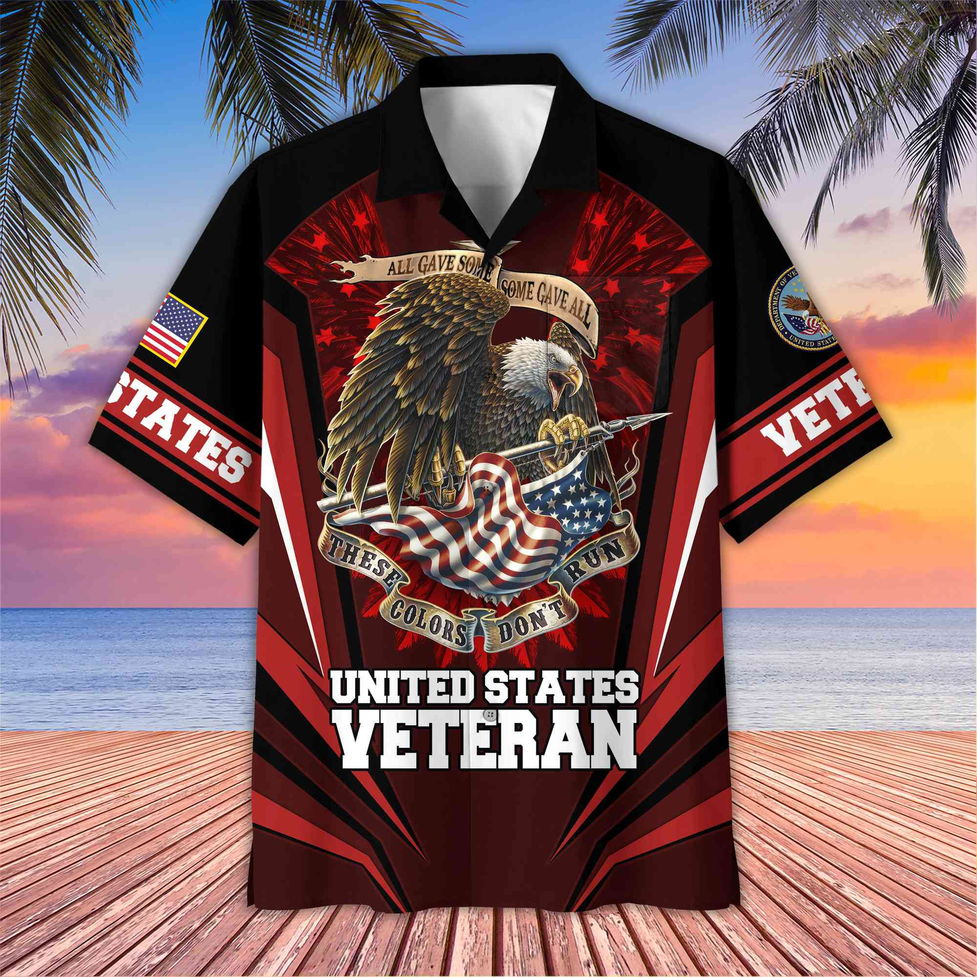 US Veteran Hawaiian Shirt With Pocket Gifts For US Veteran, Gifts For Veterans Day, Father’s Day VPVC403007