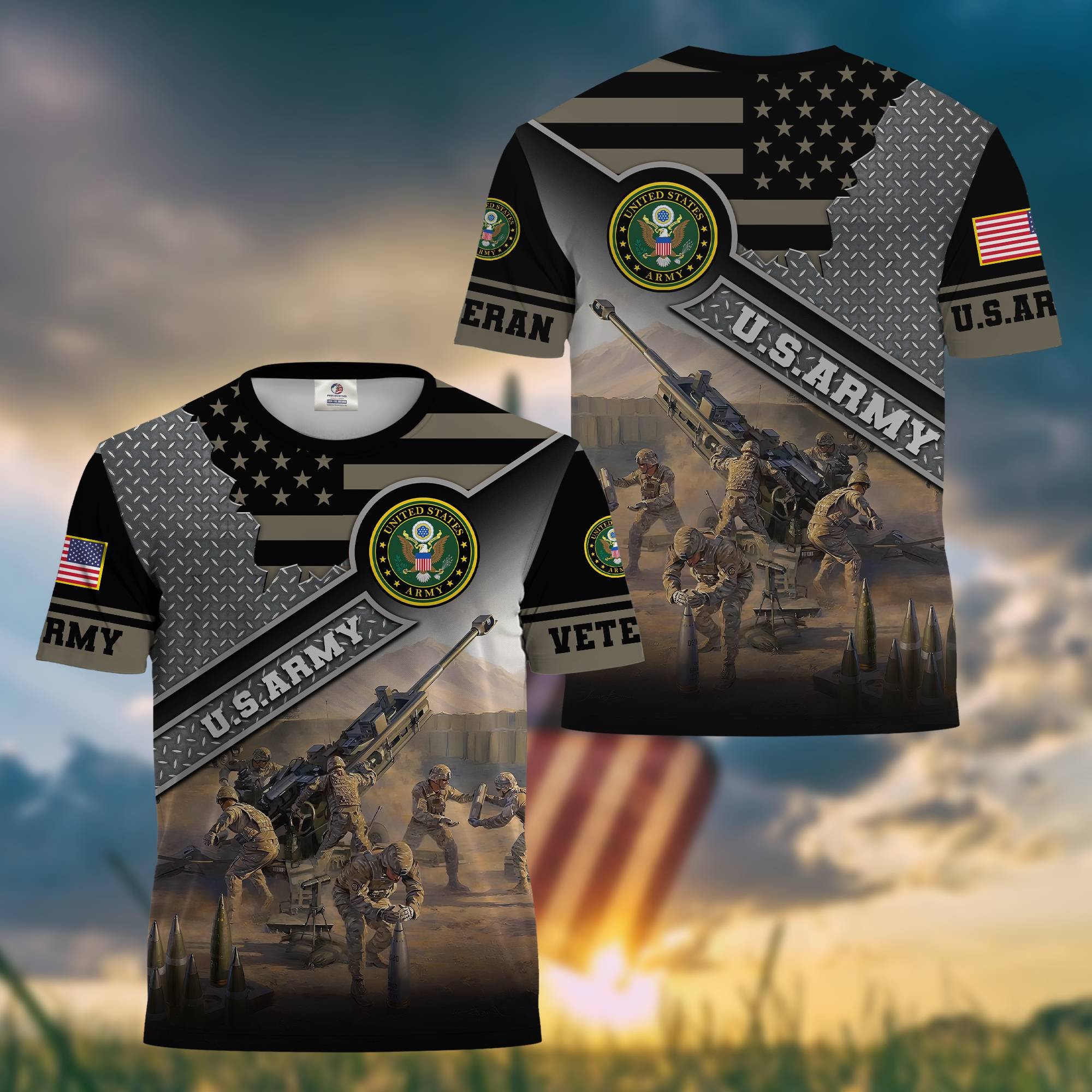 Premium US Army Veteran T-Shirt BPVC300710