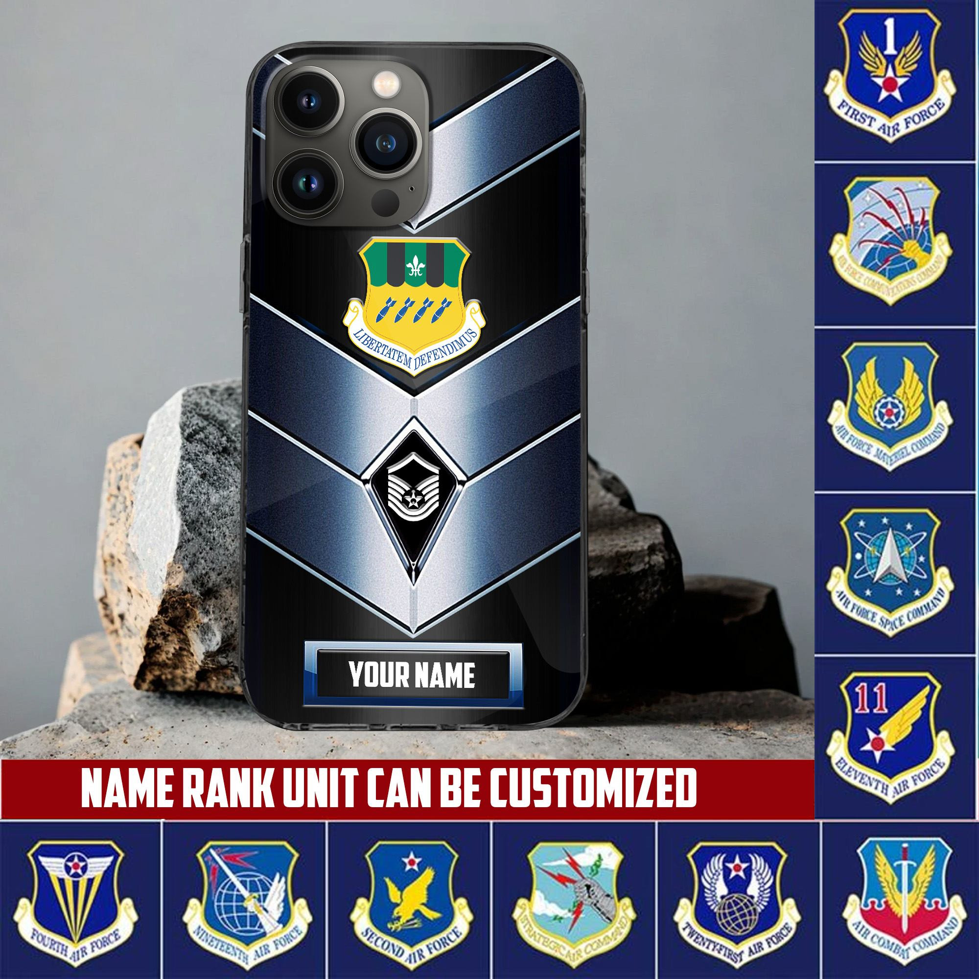 USAF Phone Case, Gifts For US Air Force Veteran, Gifts For Veterans Day, Father’s Day VPVC500104