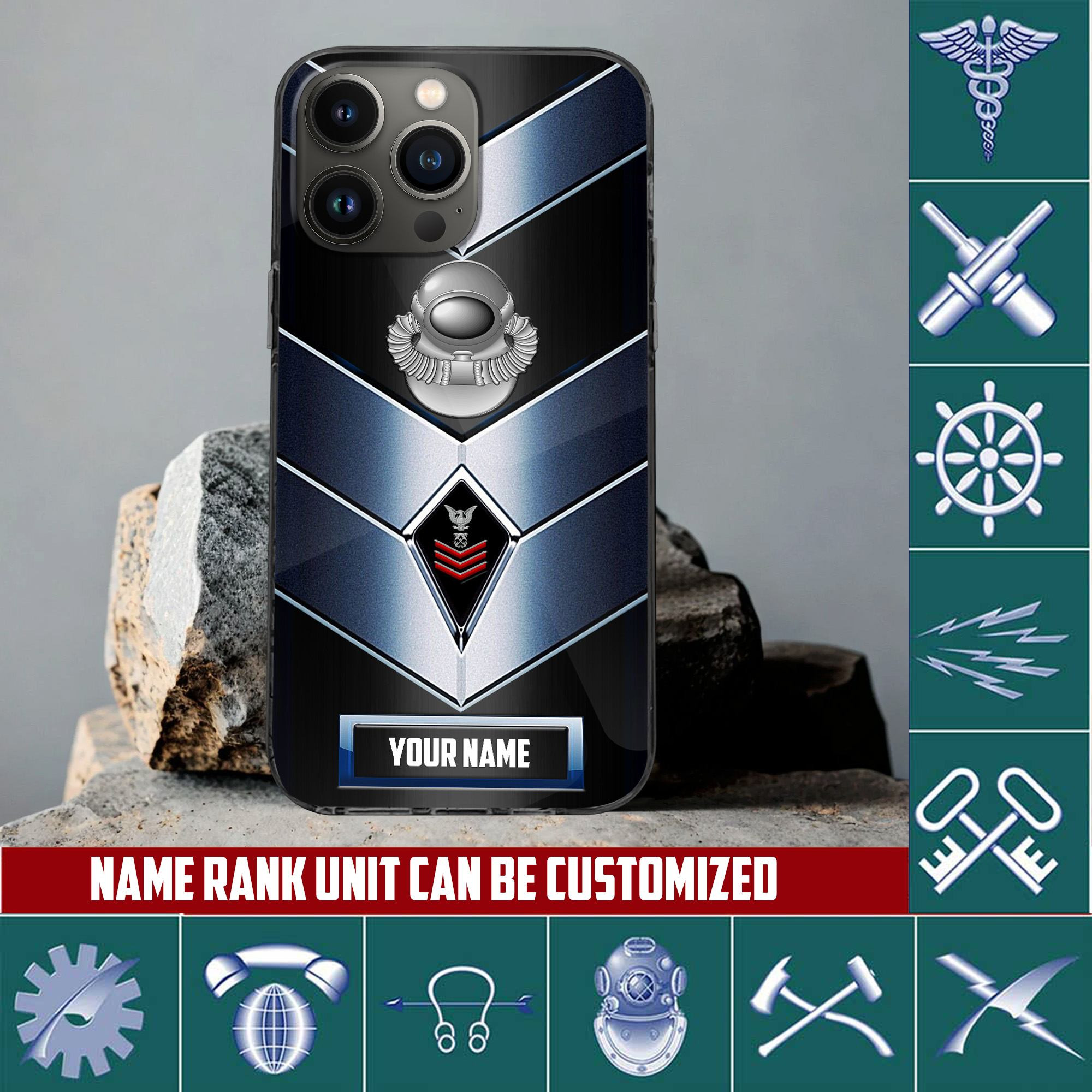 USCG Phone Case, Gifts For US Coast Guard Veteran, Gifts For Veterans Day, Father’s Day VPVC500105