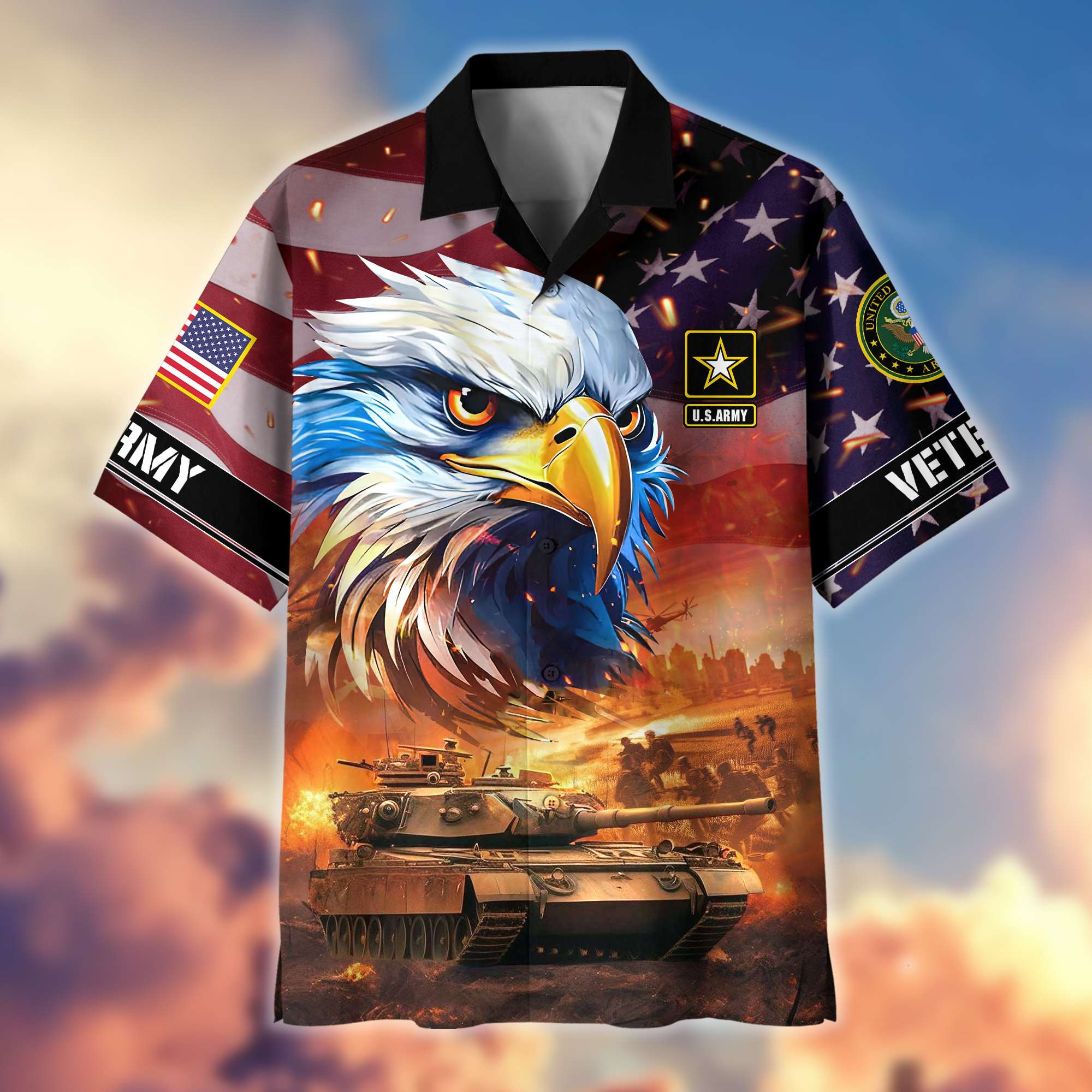 Premium Honoring All Who Served US Veterans Hawaiian Shirt BPVC310701