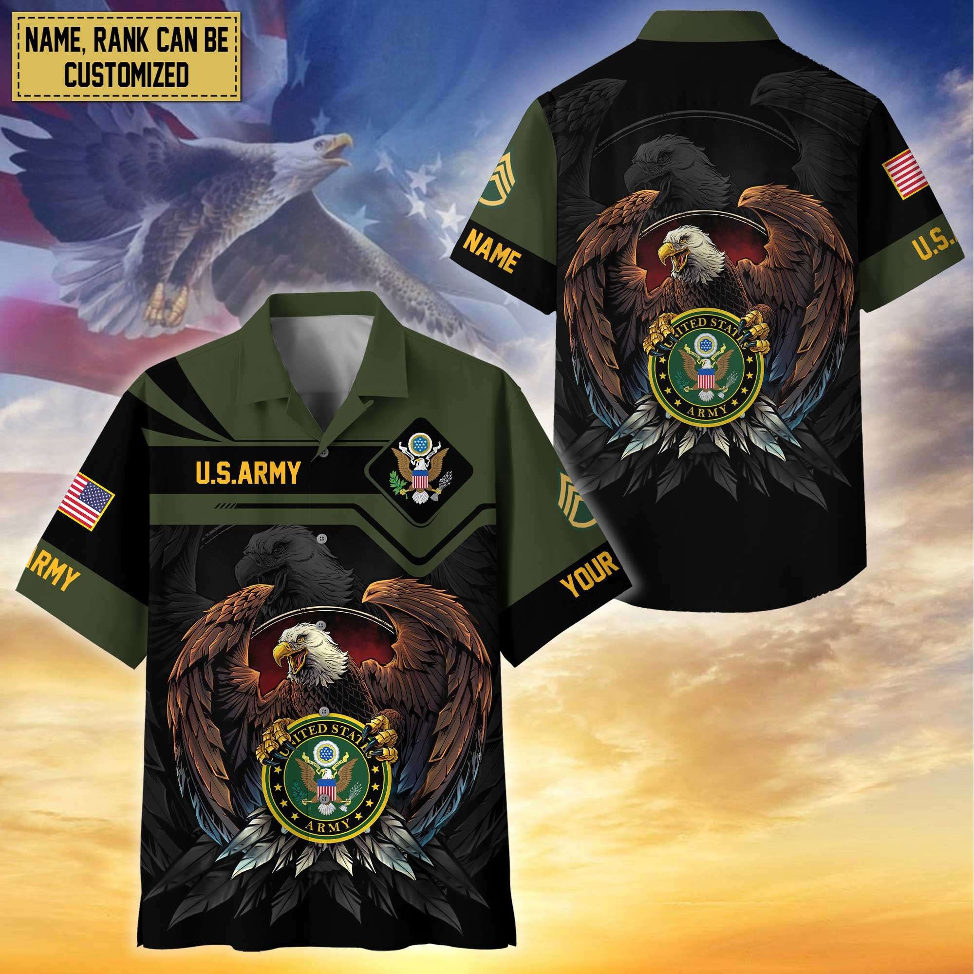 Premium Personalized Proudly Served US Veterans Hawaiian Shirt APHN310712