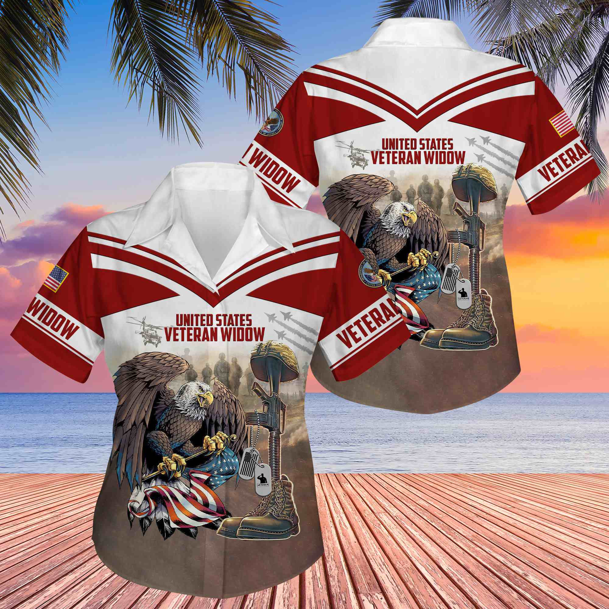 Premium US Veteran Widow Hawaiian Shirt BPVC070810