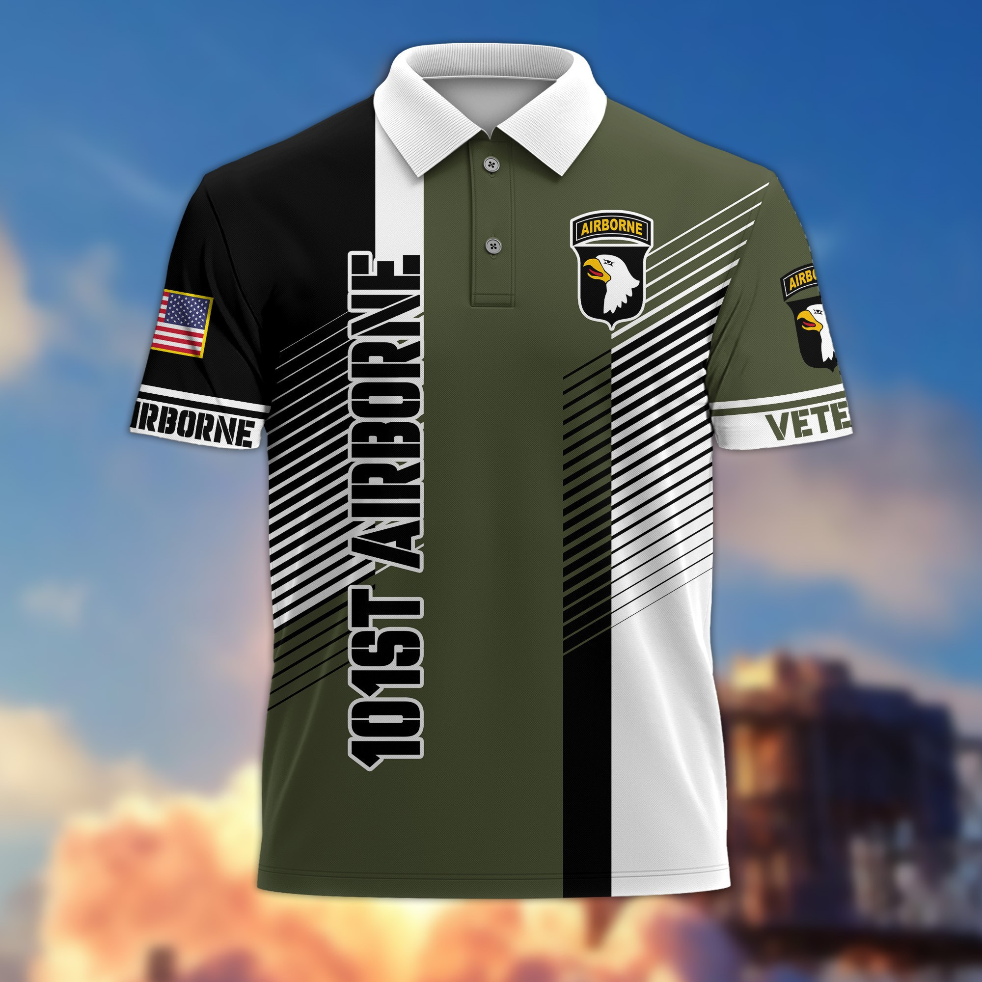 Premium 101st Airborne Division Polo Shirt Gift For US Veteran VPVC2043023