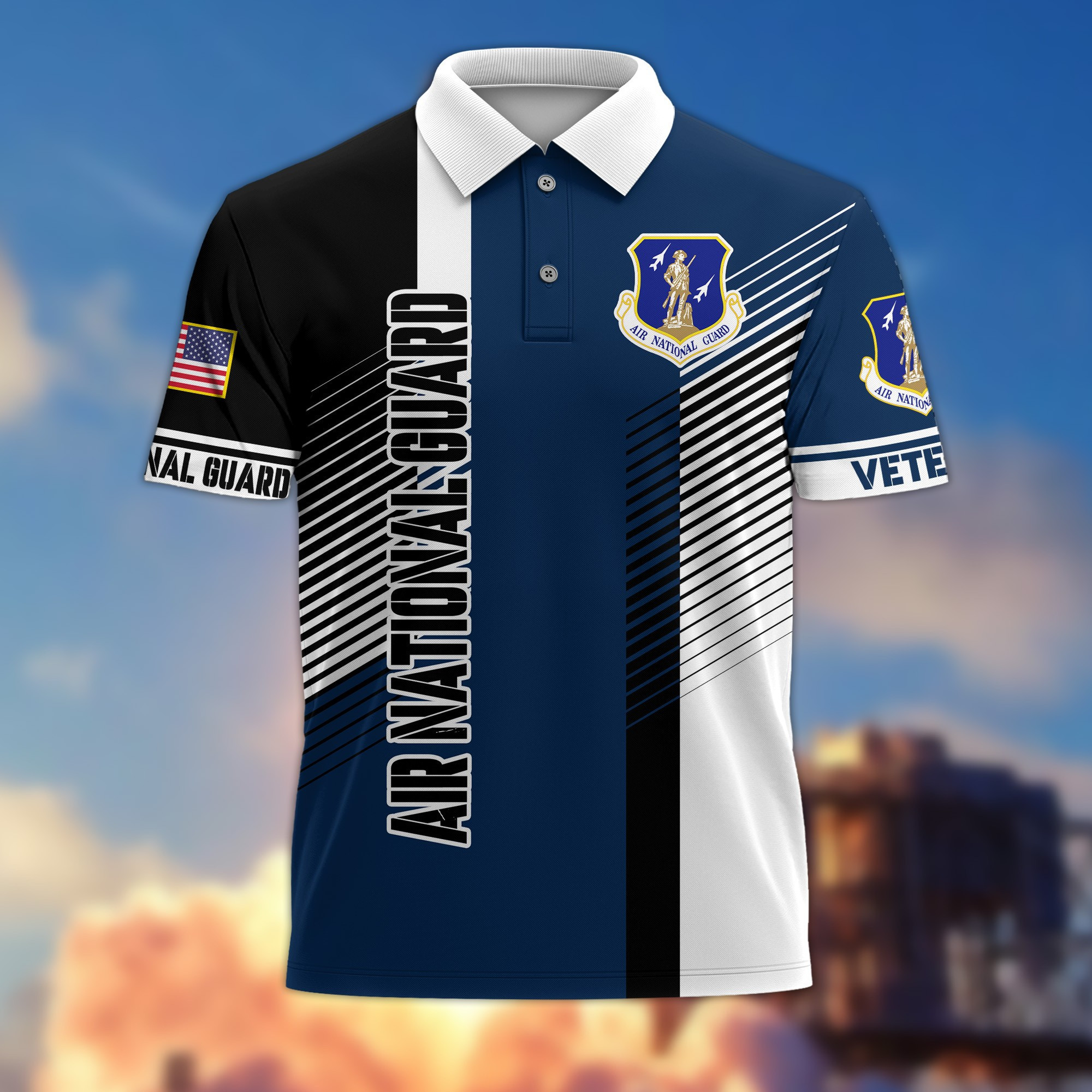 Premium Air National Guard Polo Shirt Gift For US Veteran VPVC204305
