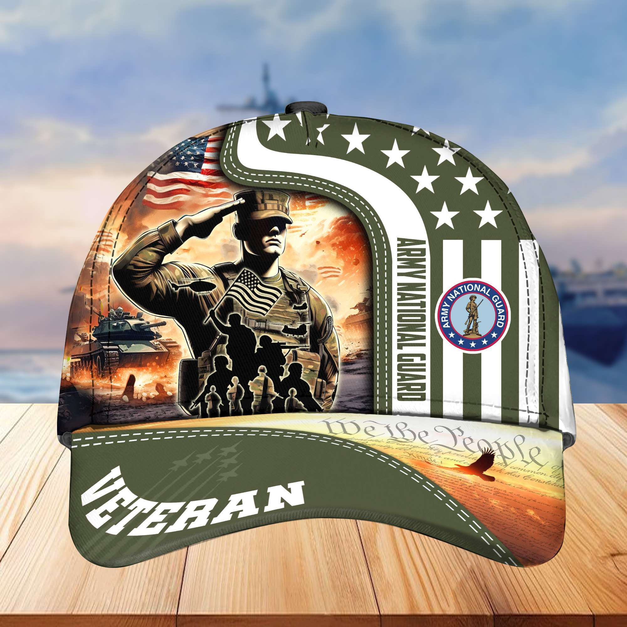 Army National Guard Cap, Gifts for Dad, Gifts for Husband Veteran VPVC003404