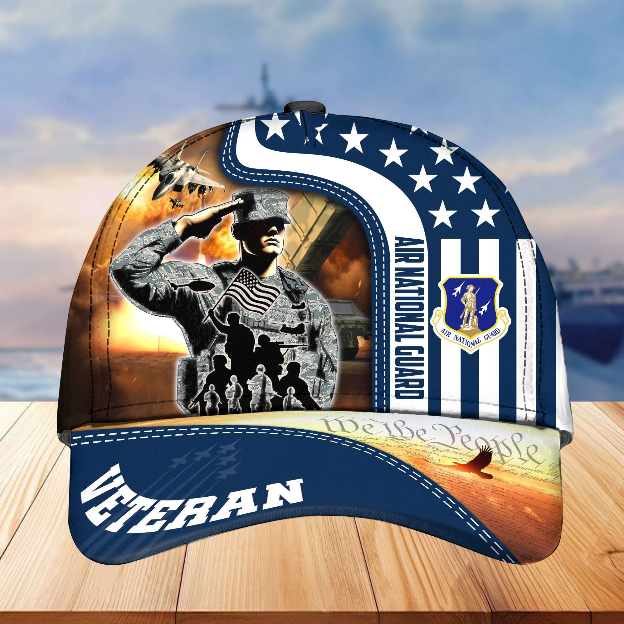 Air National Guard Cap, Gifts for Dad, Gifts for Husband Veteran VPVC003405